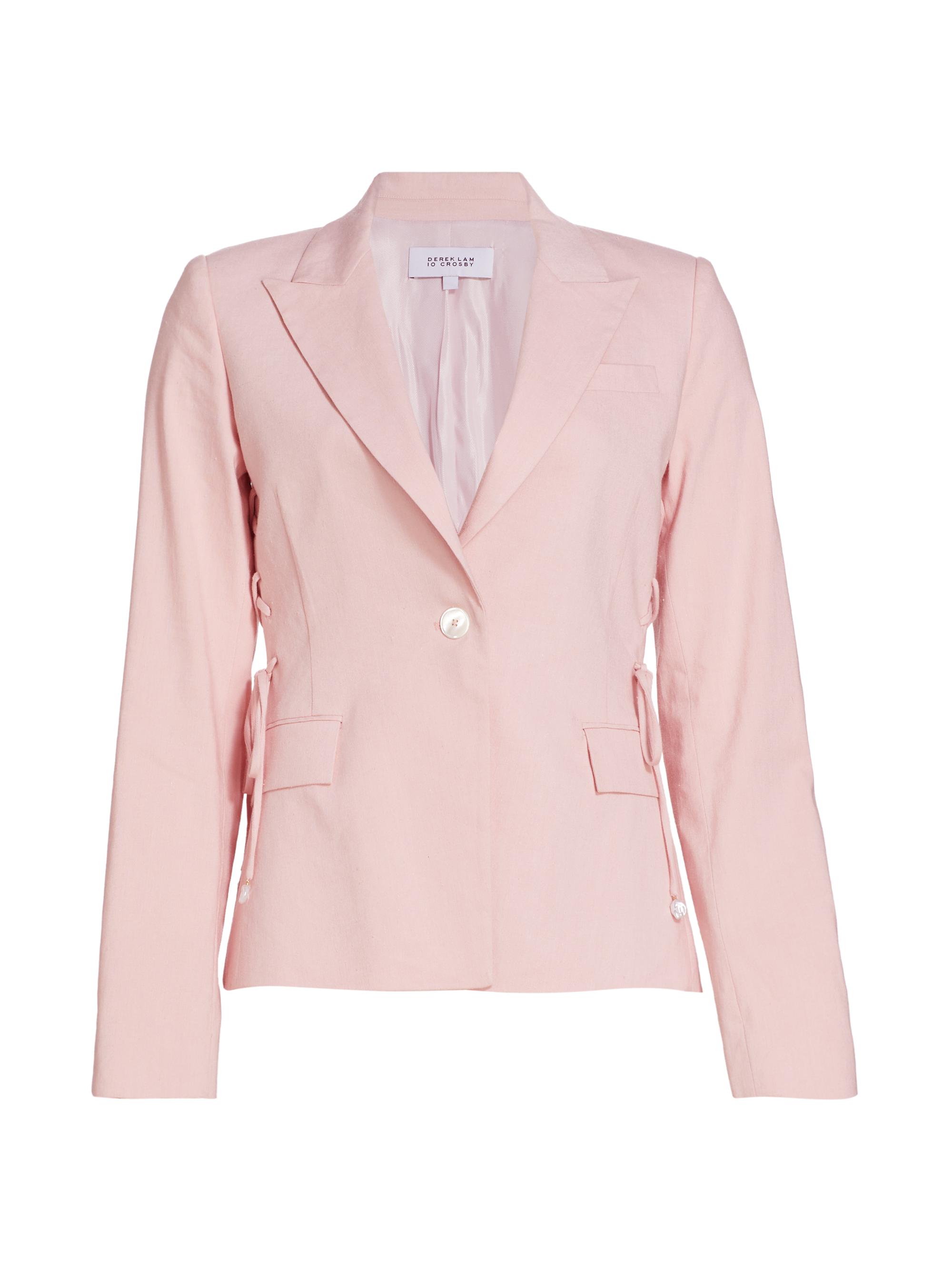 Derek Lam 10 Crosby Women's Rhonda Lace-Up Jacket - Pink