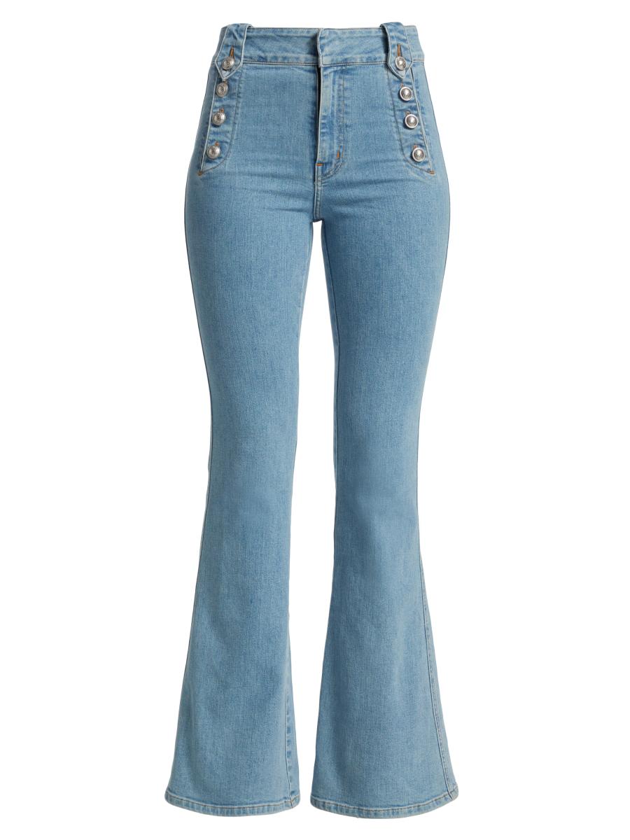 Derek Lam 10 Crosby Robertson High-Rise Stretch Flare Sailor