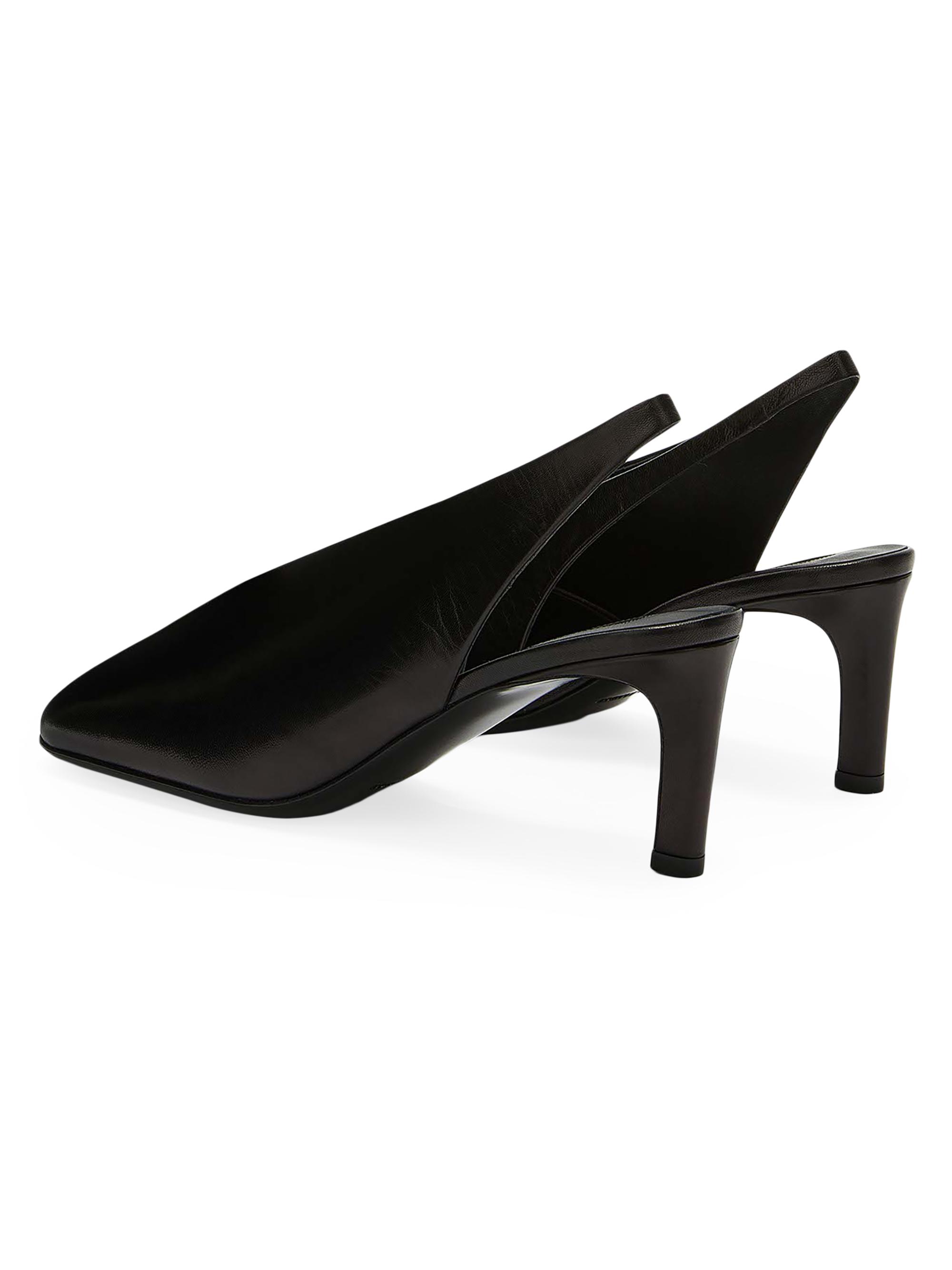 Jil Sander ブラックパンプス J16WL0013 P48464 36 Jil Sander 65MM Leather Slingback Pumps | Saks Fifth Avenue