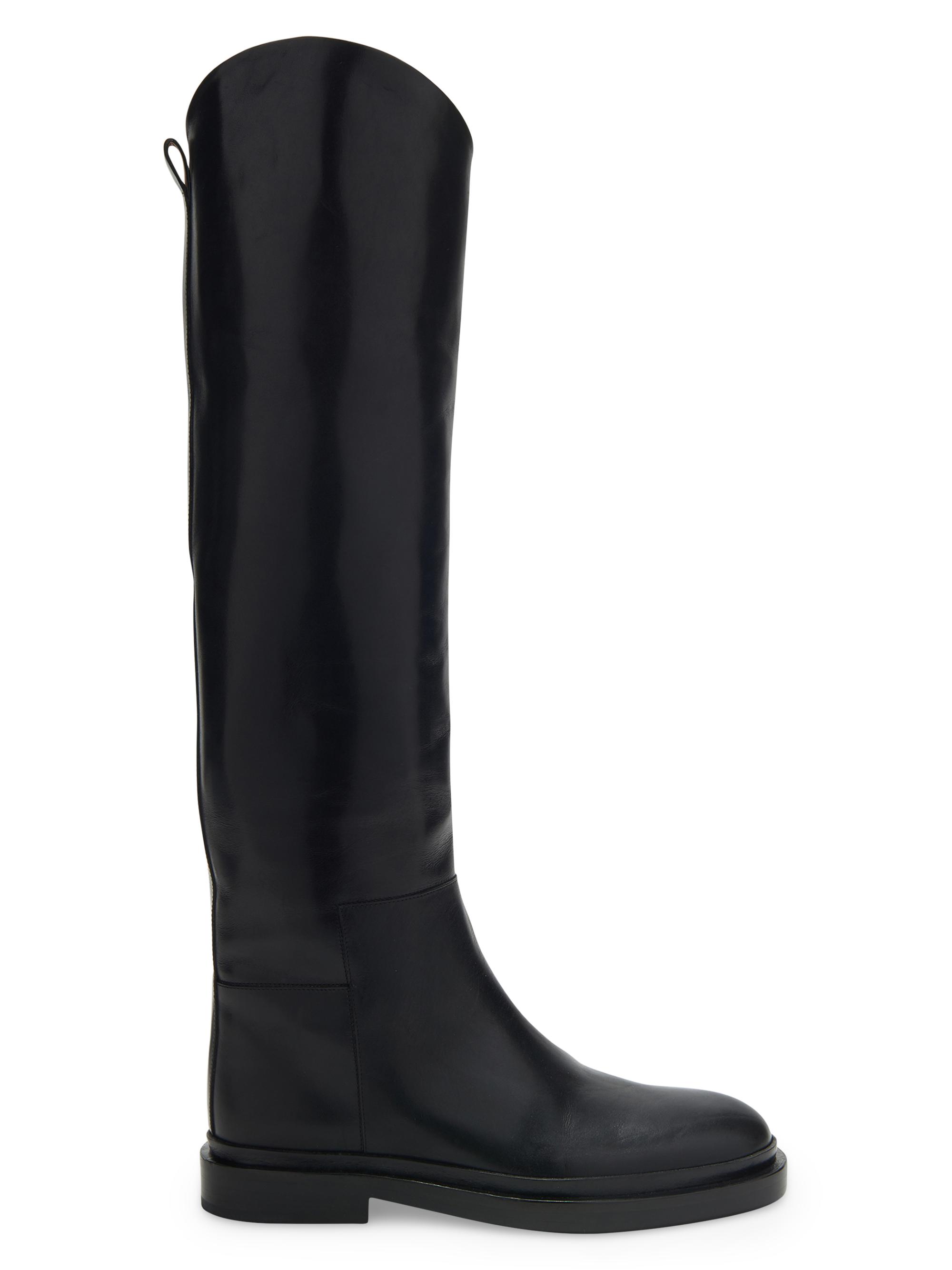 Jil Sander Women's Leather Riding Boots - Black