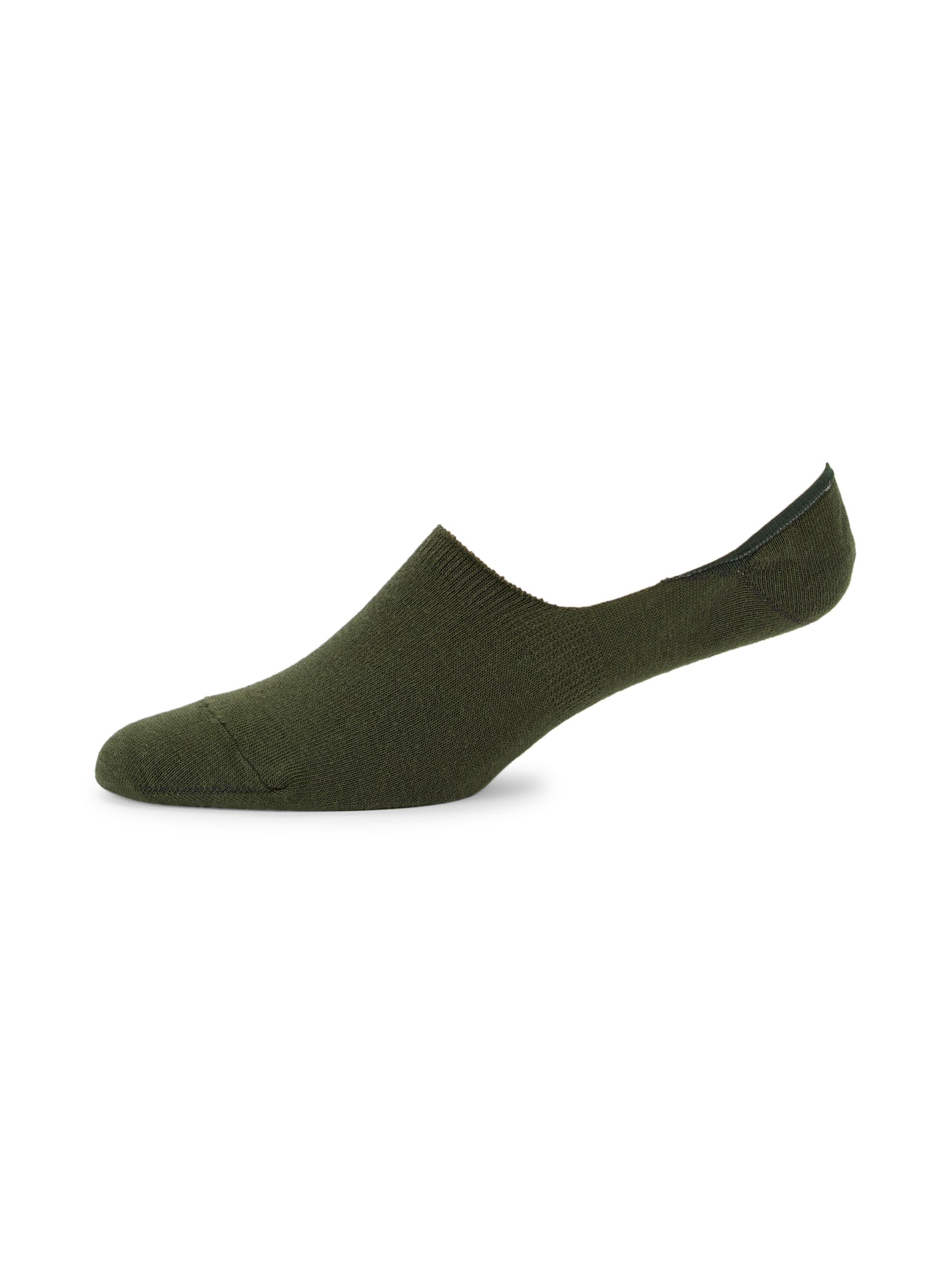 Saks Fifth Avenue Men's COLLECTION Ped No-Show Socks - Olive