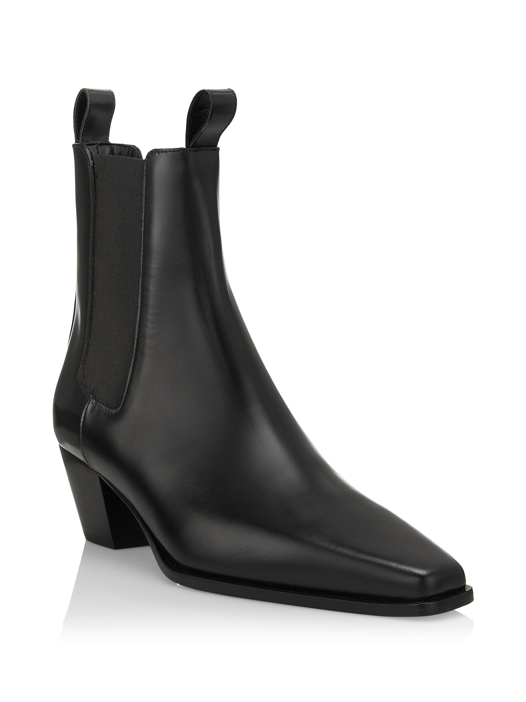 35mm The Slim Leather Ankle Boots