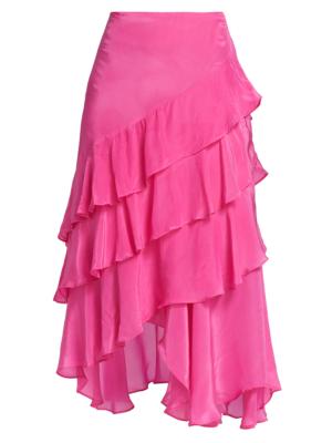 Polo Ralph Lauren ruffled midi skirt - Pink