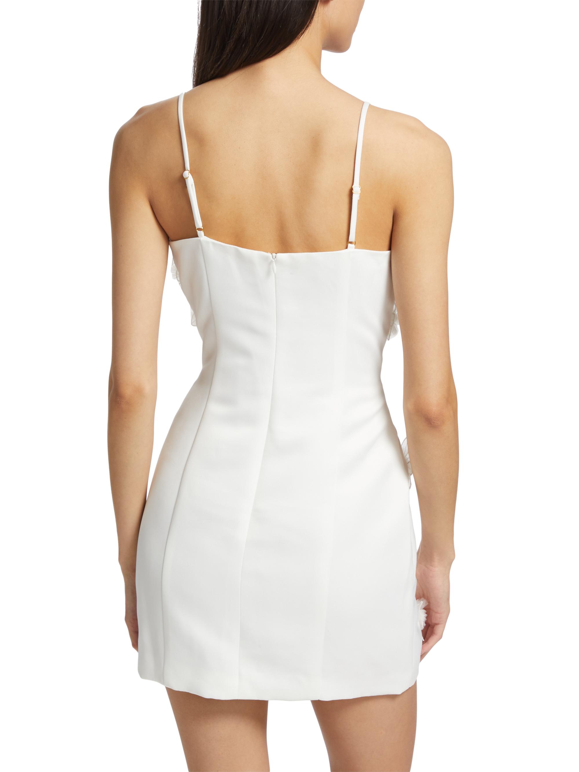Elliatt Women's Sutton Embellished Floral Appliqu Minidress - Ivory - Size XL