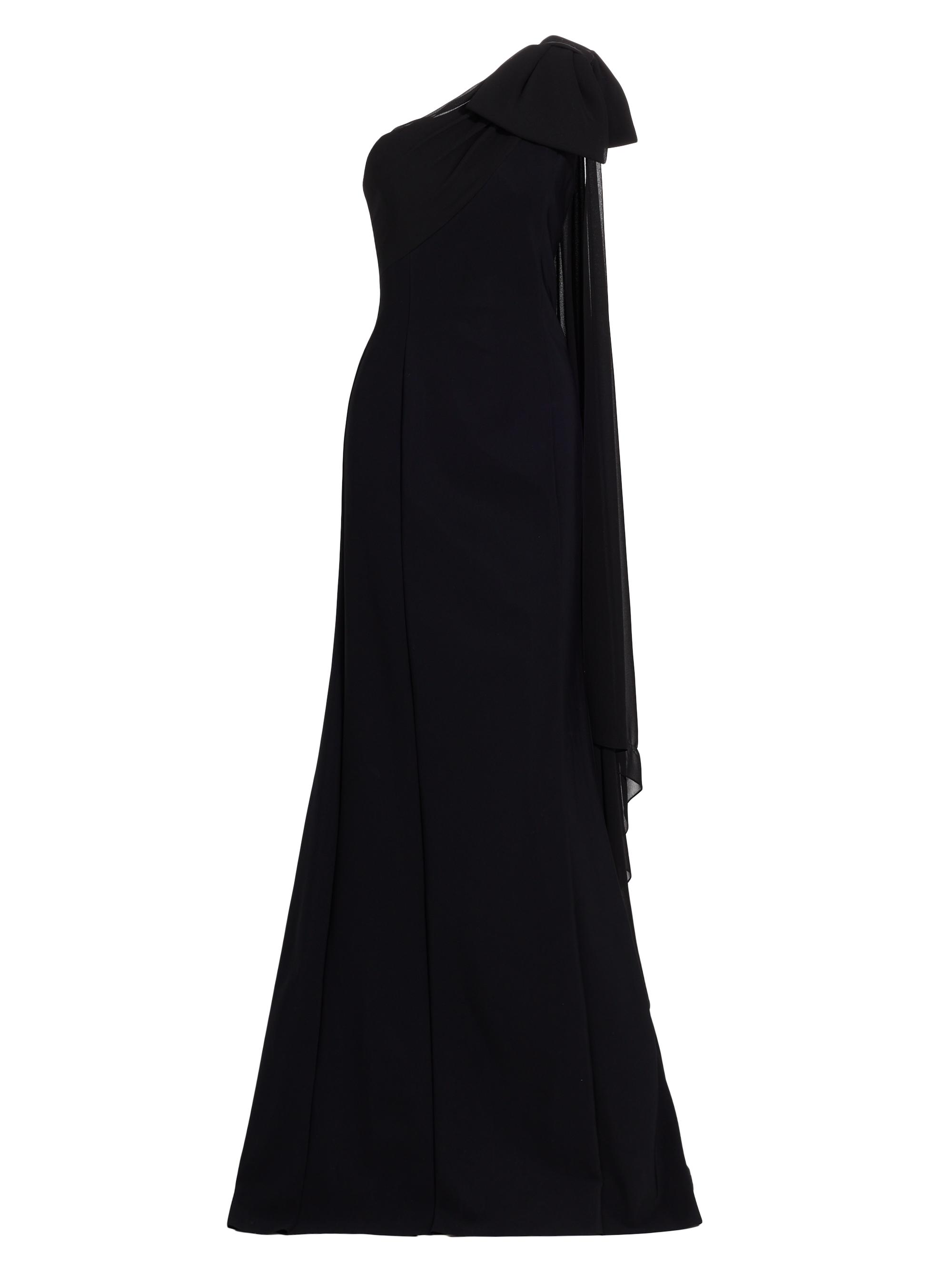Teri Jon by Rickie Freeman One-Shoulder Cape Gown Saks Fifth