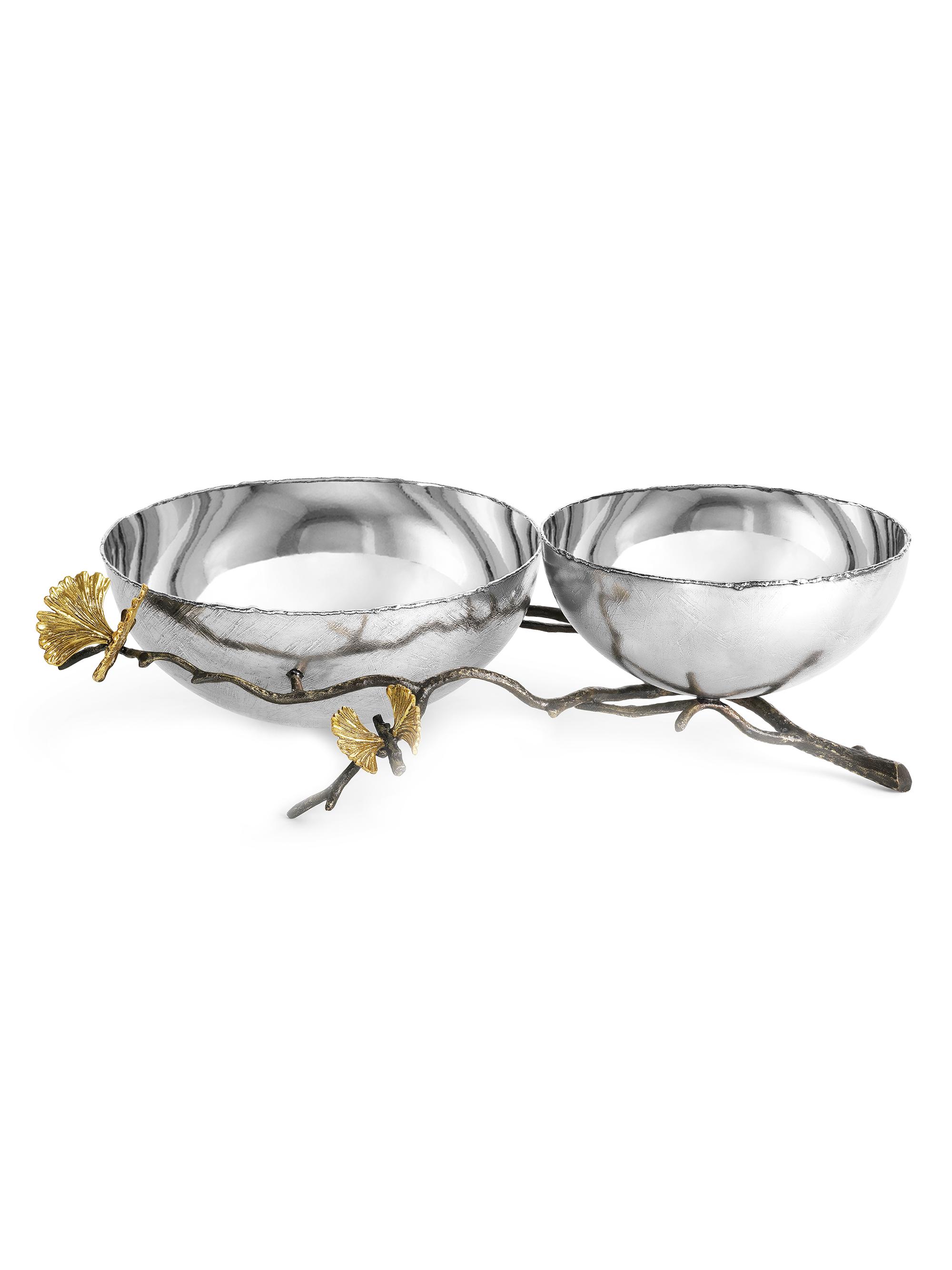 Michael Aram Butterfly Ginkgo Double Bowl
