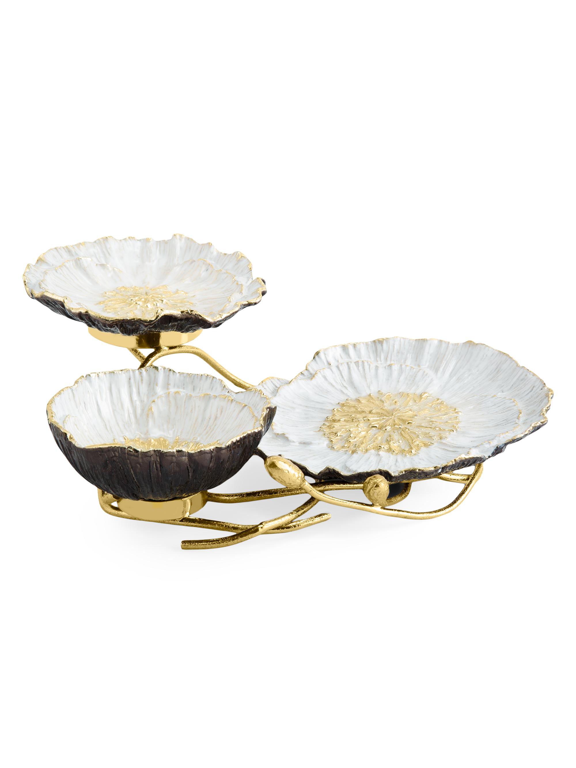 Michael Aram Anemone 3-Tier Server