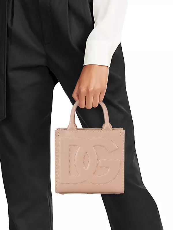 Small DG Daily Leather Top-Handle Bag