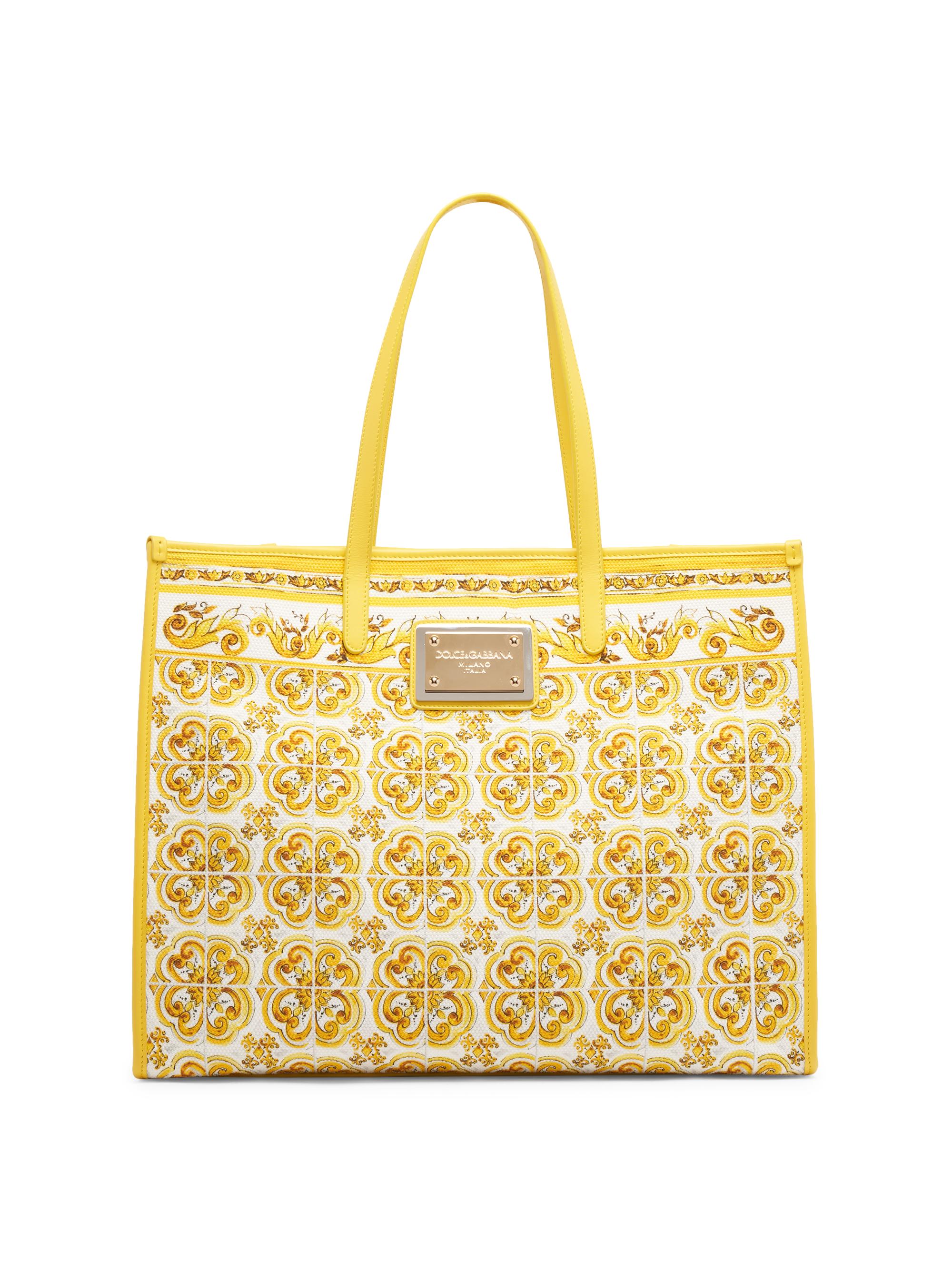 Shop Dolce&Gabbana Maiolica Print Shopper Tote Bag | Saks Fifth Avenue