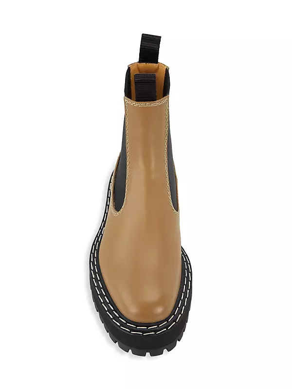 Shop Proenza Schouler Leather Lug-Sole Chelsea Boots | Saks Fifth
