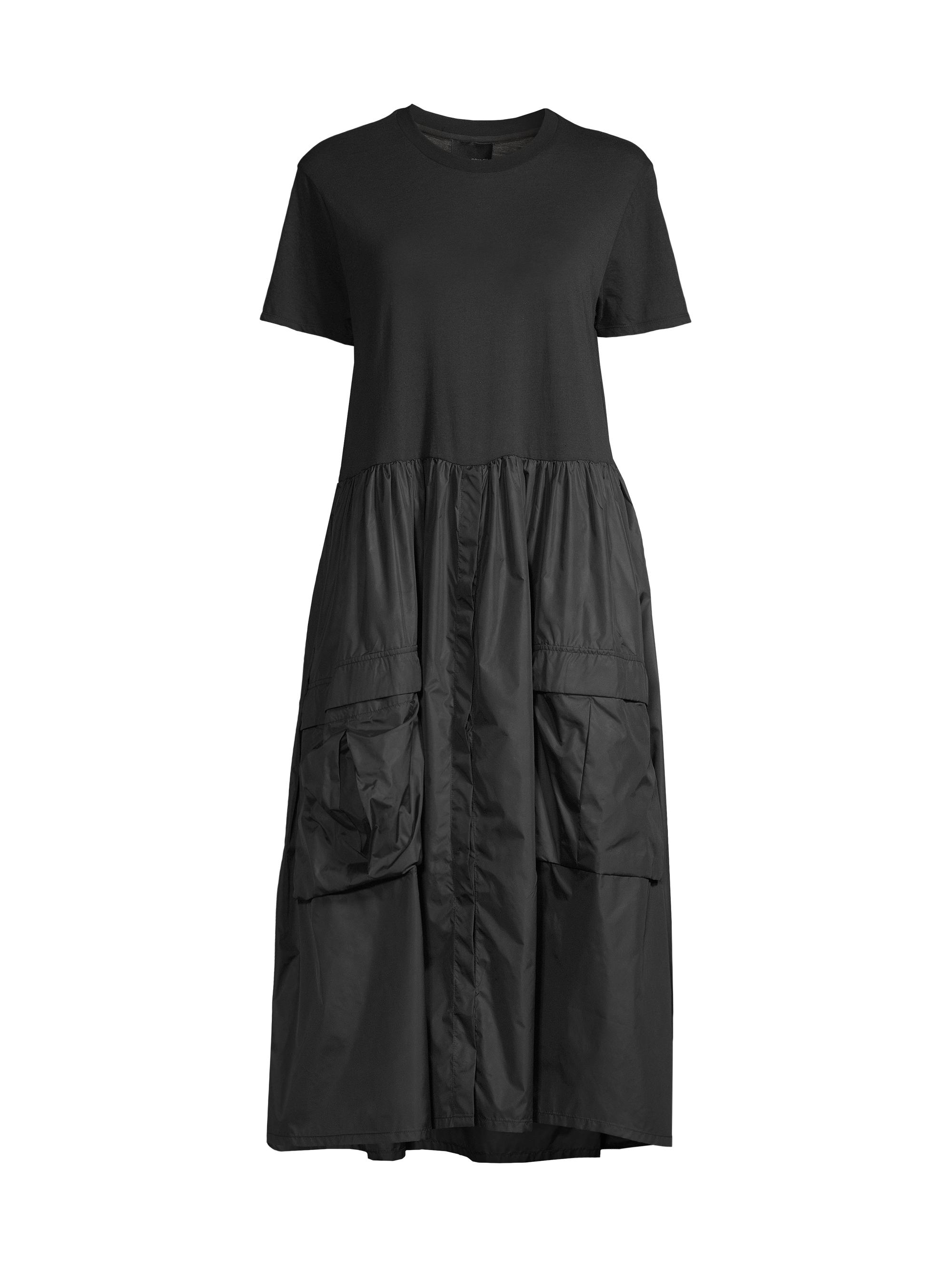cynthia rowley shirt dress CYNTHIA ROWLEY Marseille Shirt Dress - 24S1DR04SK-BLKGD