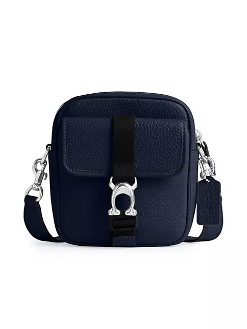 Coach, Bags, New Coach Dark Blue Leather Crossbody Handbag
