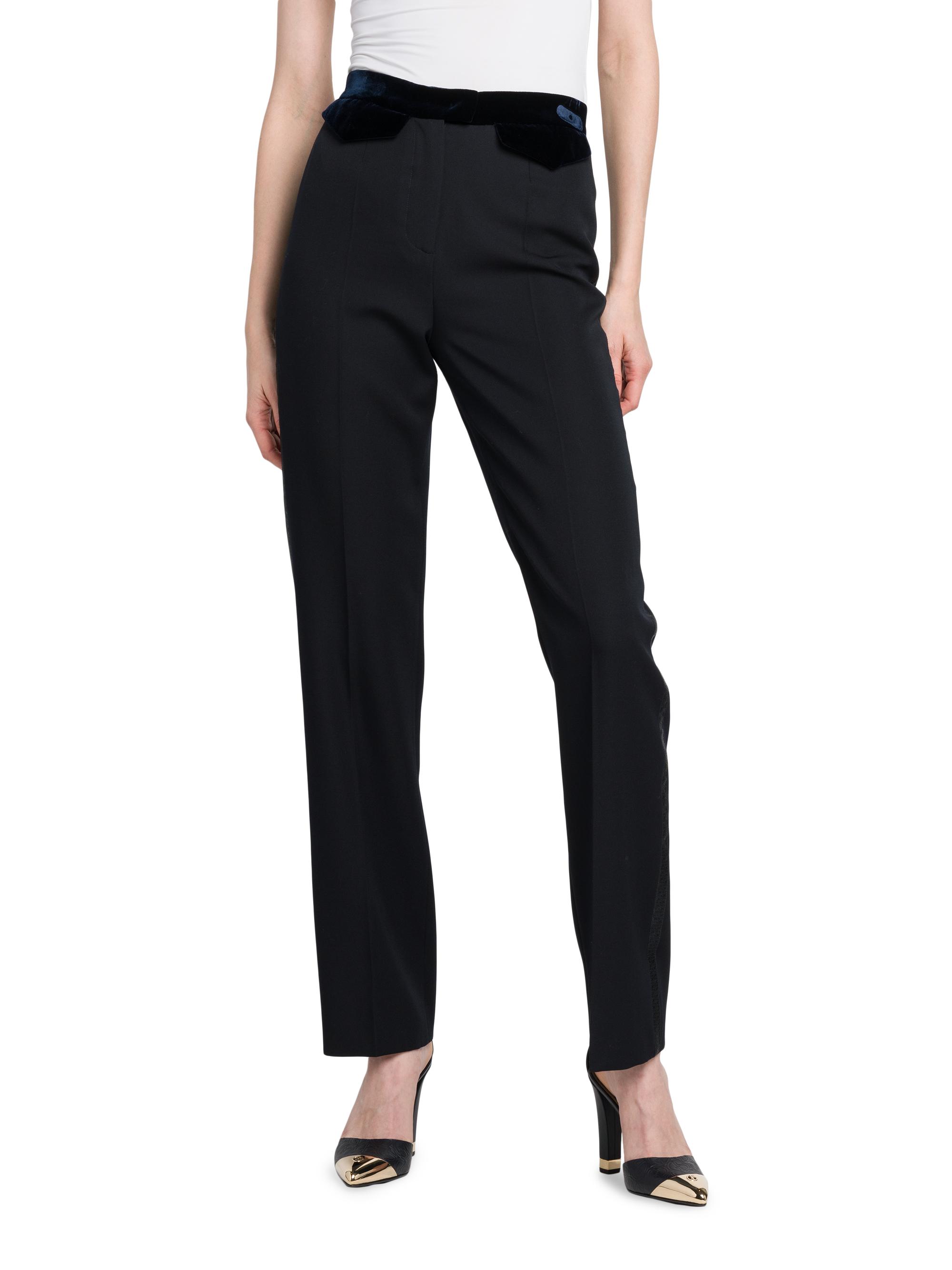 Giorgio Armani Velvet Waist Slim Pants | Saks Fifth Avenue