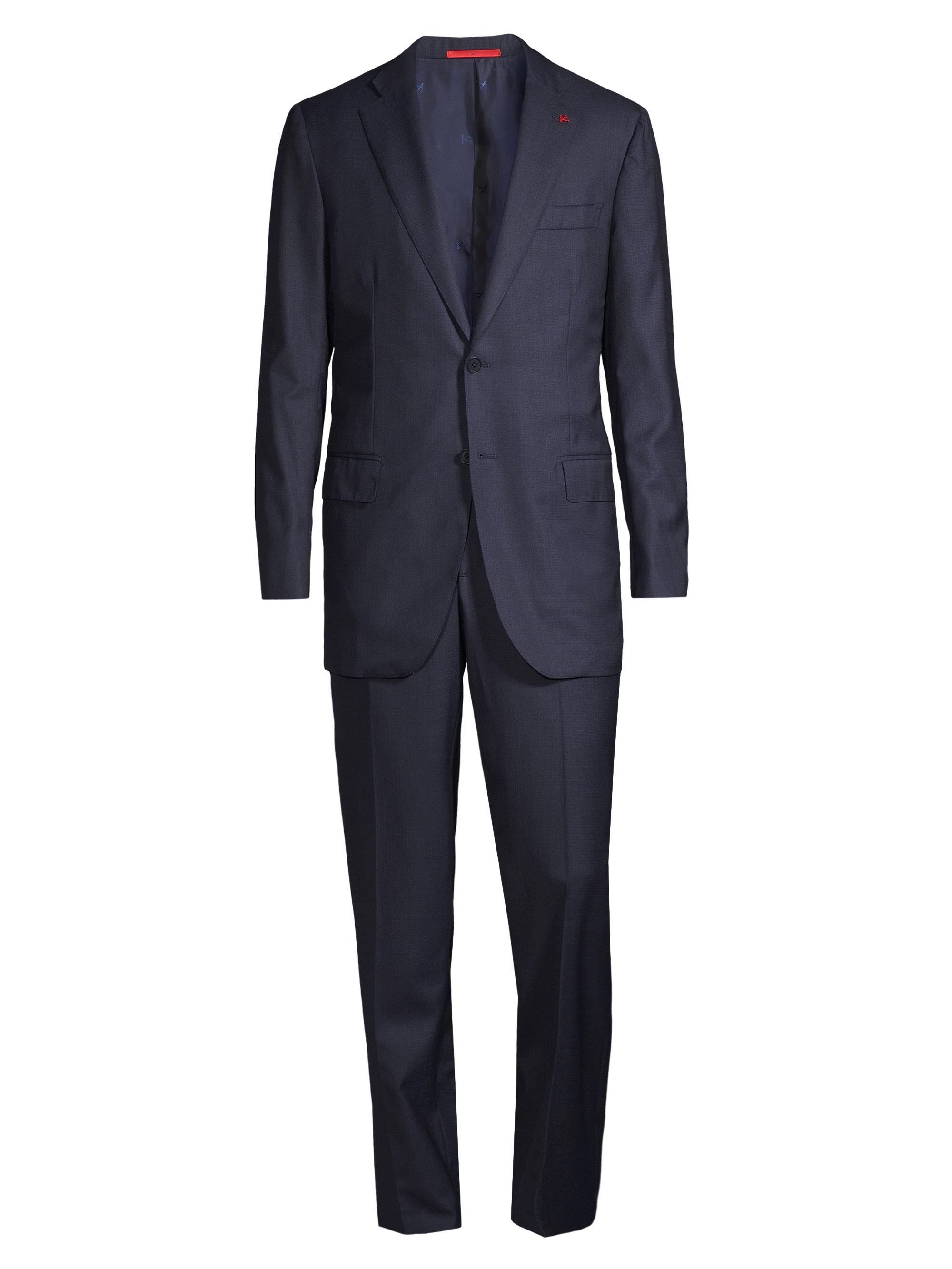 Isaia Men's Sanita Wool Single-Breasted Suit - Navy