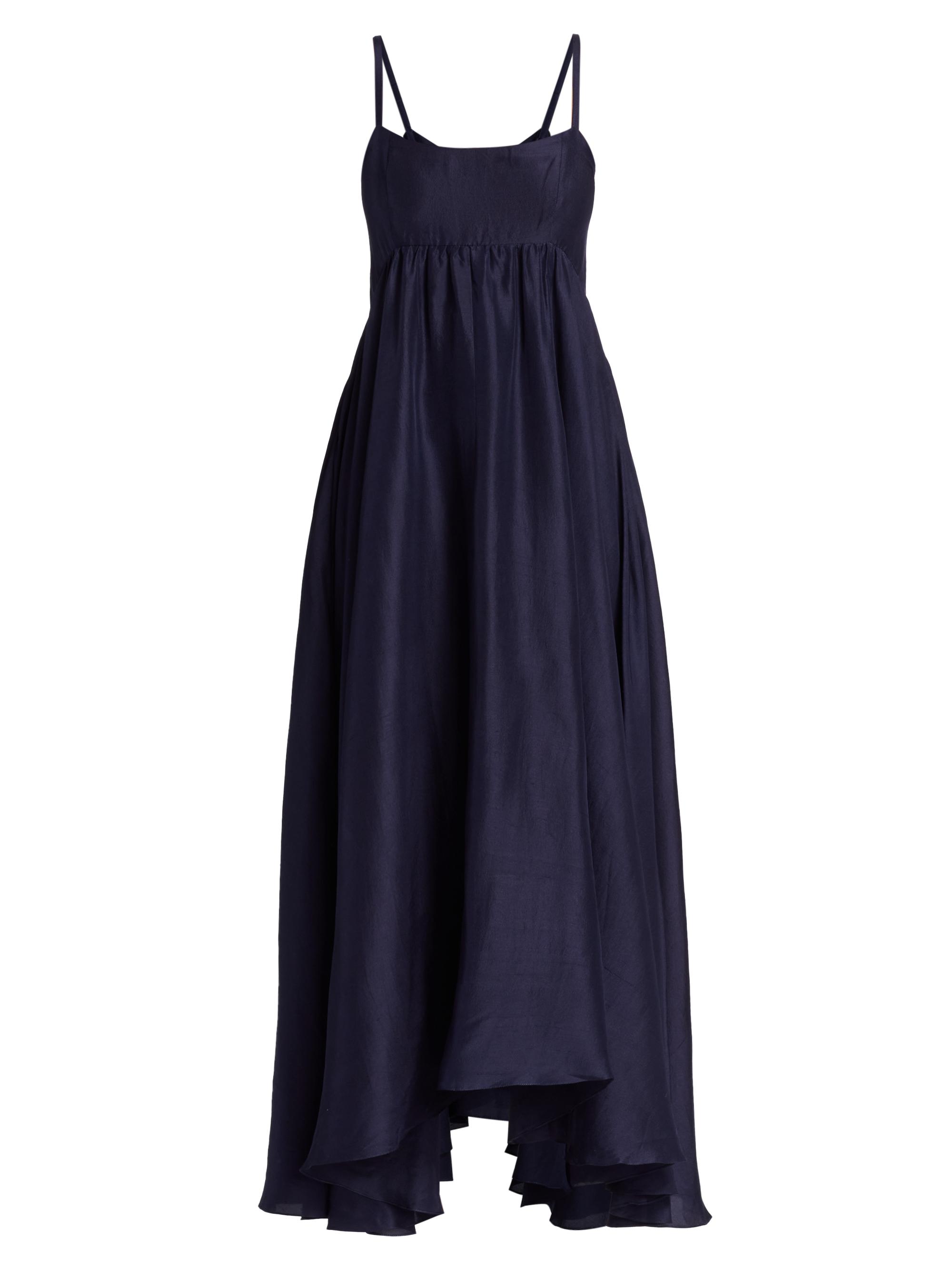 Azeeza Women's Rachel Silk Dress - Navy