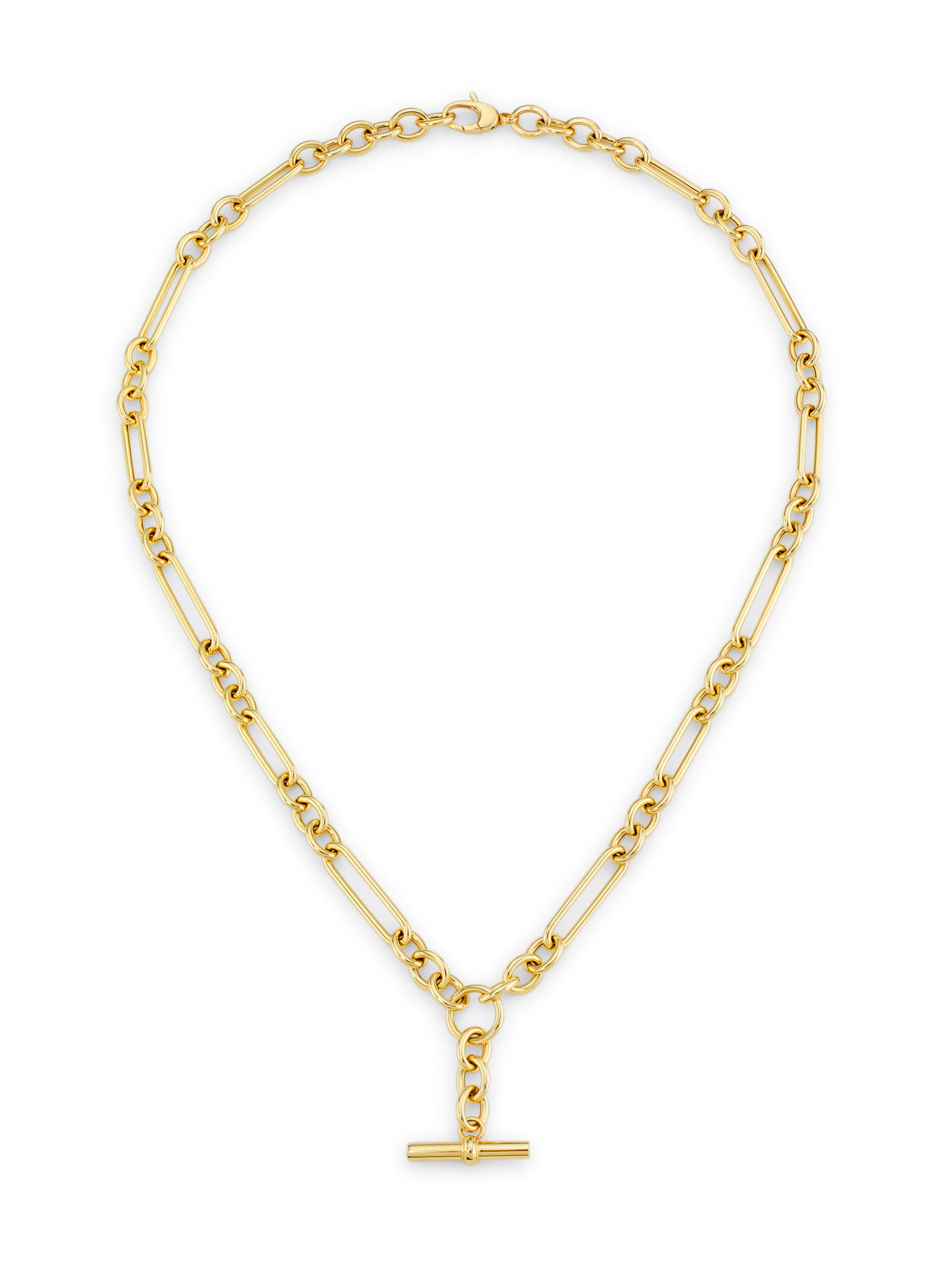 Saks Fifth Avenue Collection Women's 14K Yellow Gold Mixed-Link Lariat Necklace - Gold