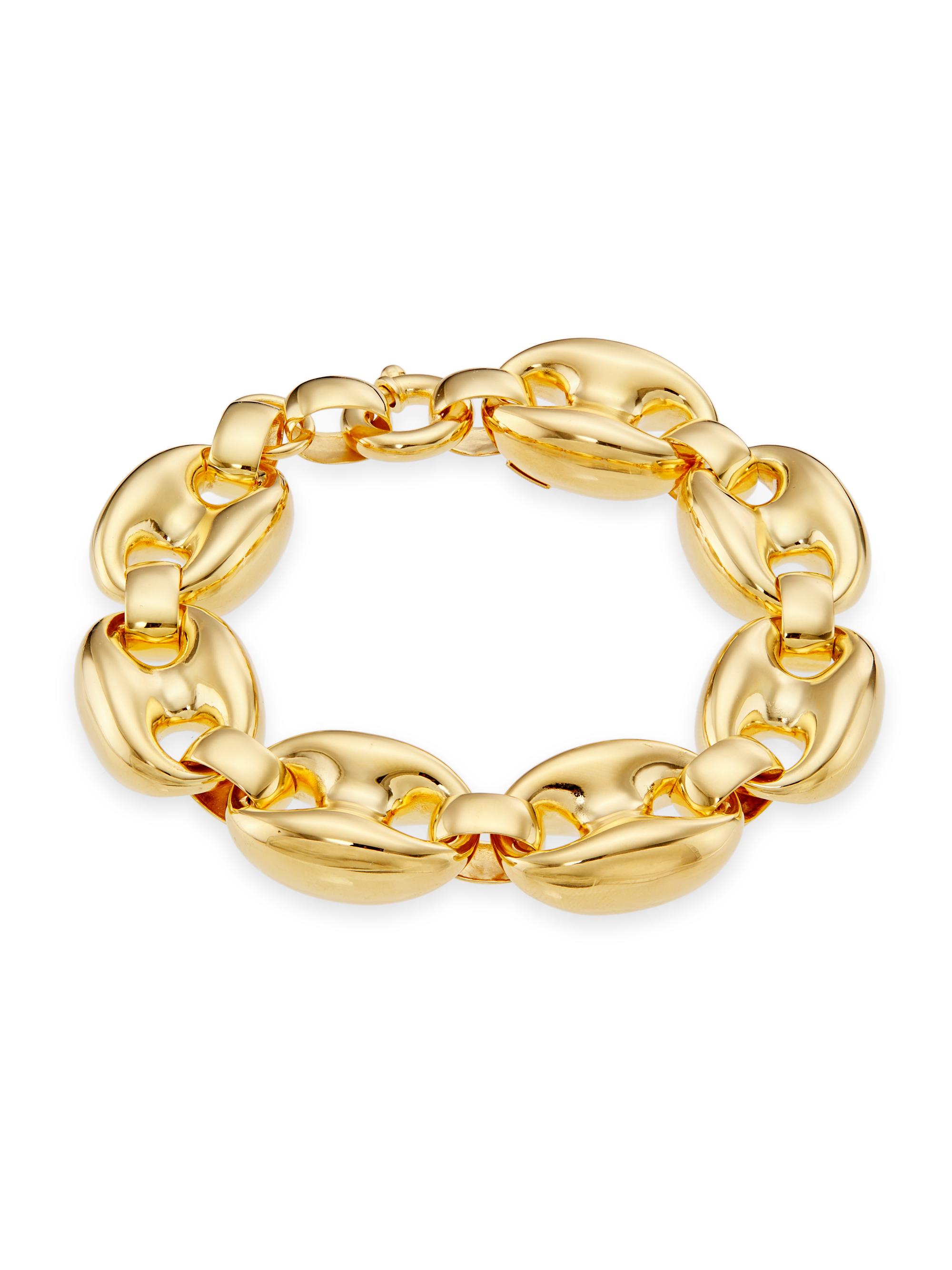 Saks Fifth Avenue Collection Women's 14K Yellow Gold Puffy Mariner Chain Bracelet - Gold