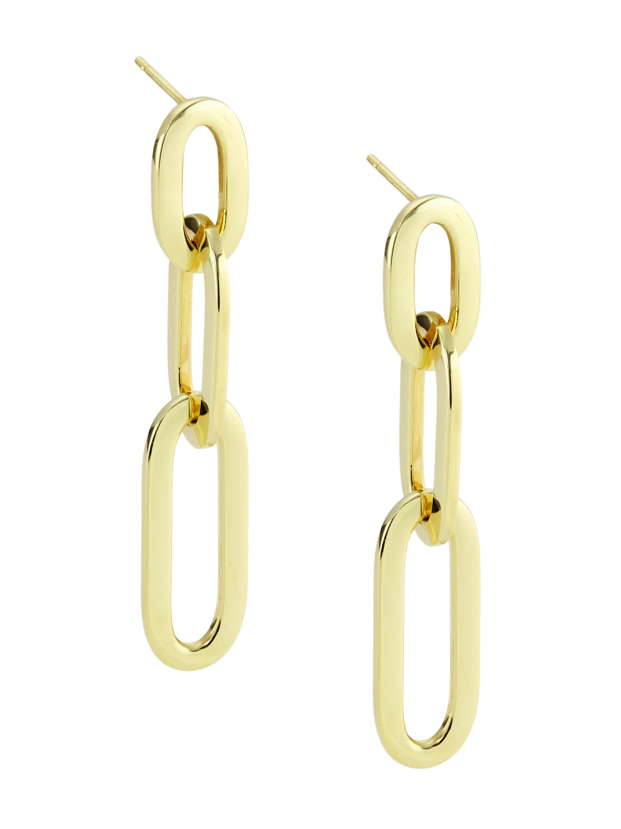 Saks Fifth Avenue Collection Women's 14K Yellow Gold Chain Drop Earrings - Gold