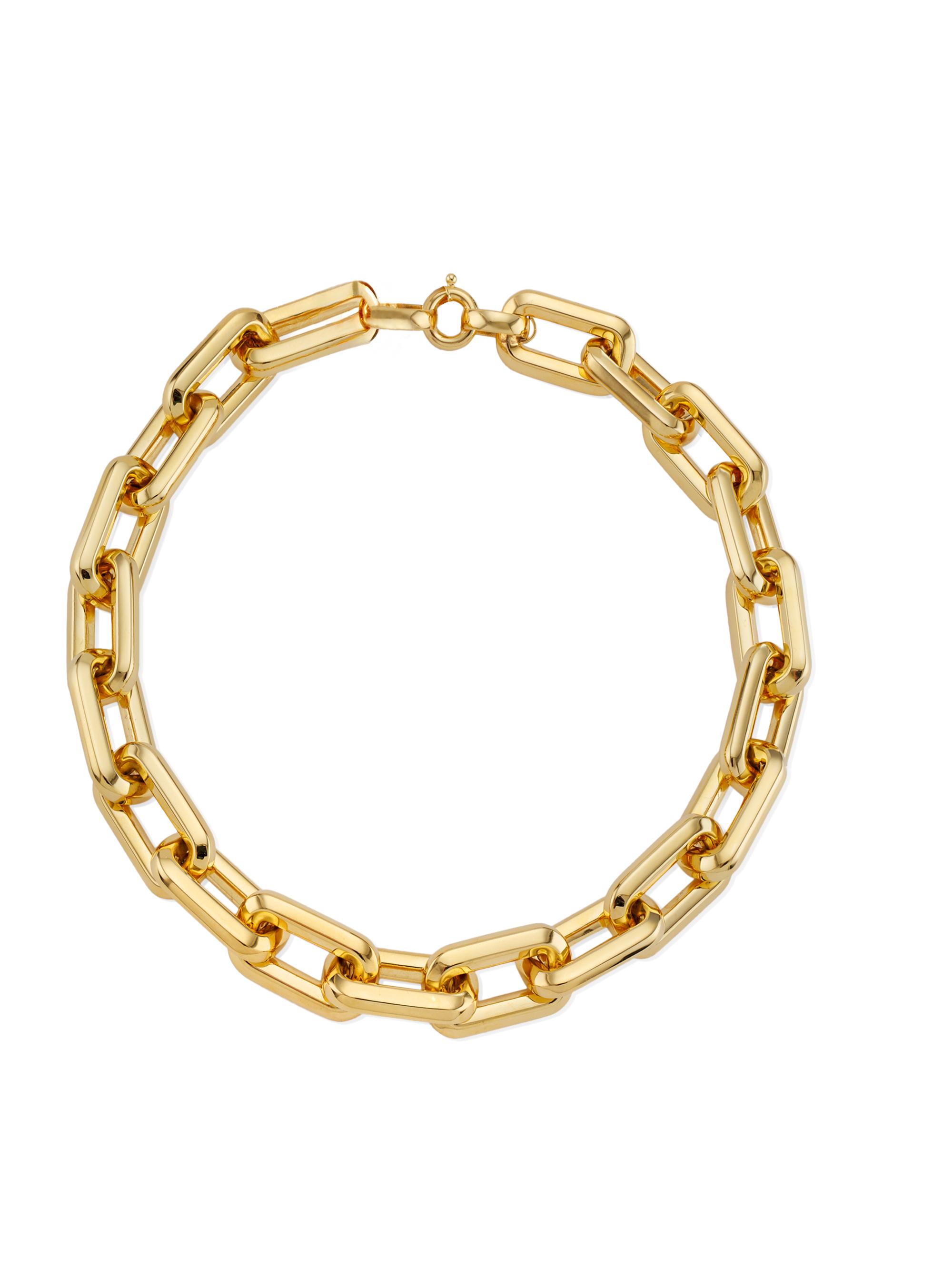 Saks Fifth Avenue Collection Women's 14K Yellow Gold Rectangular-Link Chain Necklace/17.75" - Gold