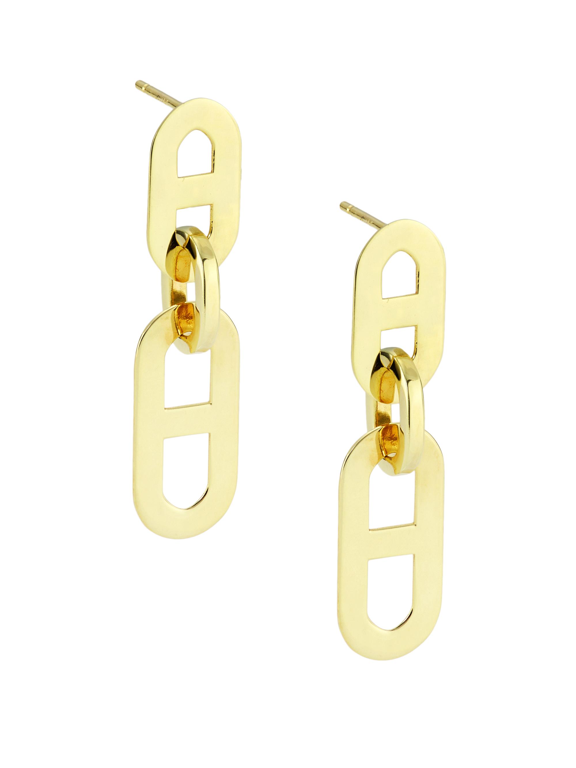 Saks Fifth Avenue Collection Women's 14K Yellow Gold Mariner-Link Drop Earrings - Gold