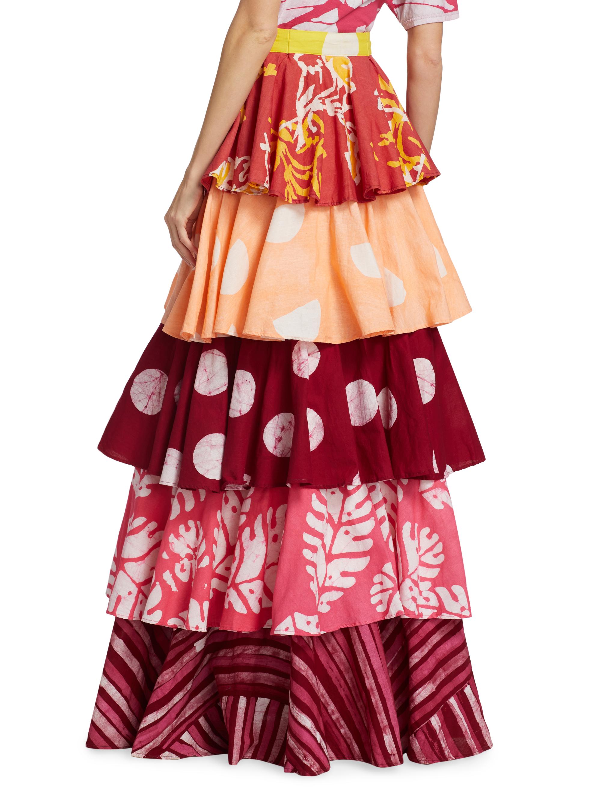 Studio 189 Erica Tiered Ruffle Maxi Skirt | Saks Fifth Avenue