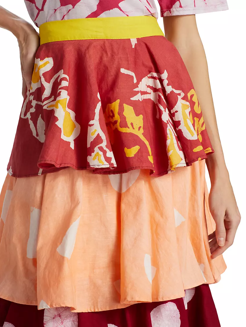 Shop Studio 189 Erica Tiered Ruffle Maxi Skirt | Saks Fifth Avenue