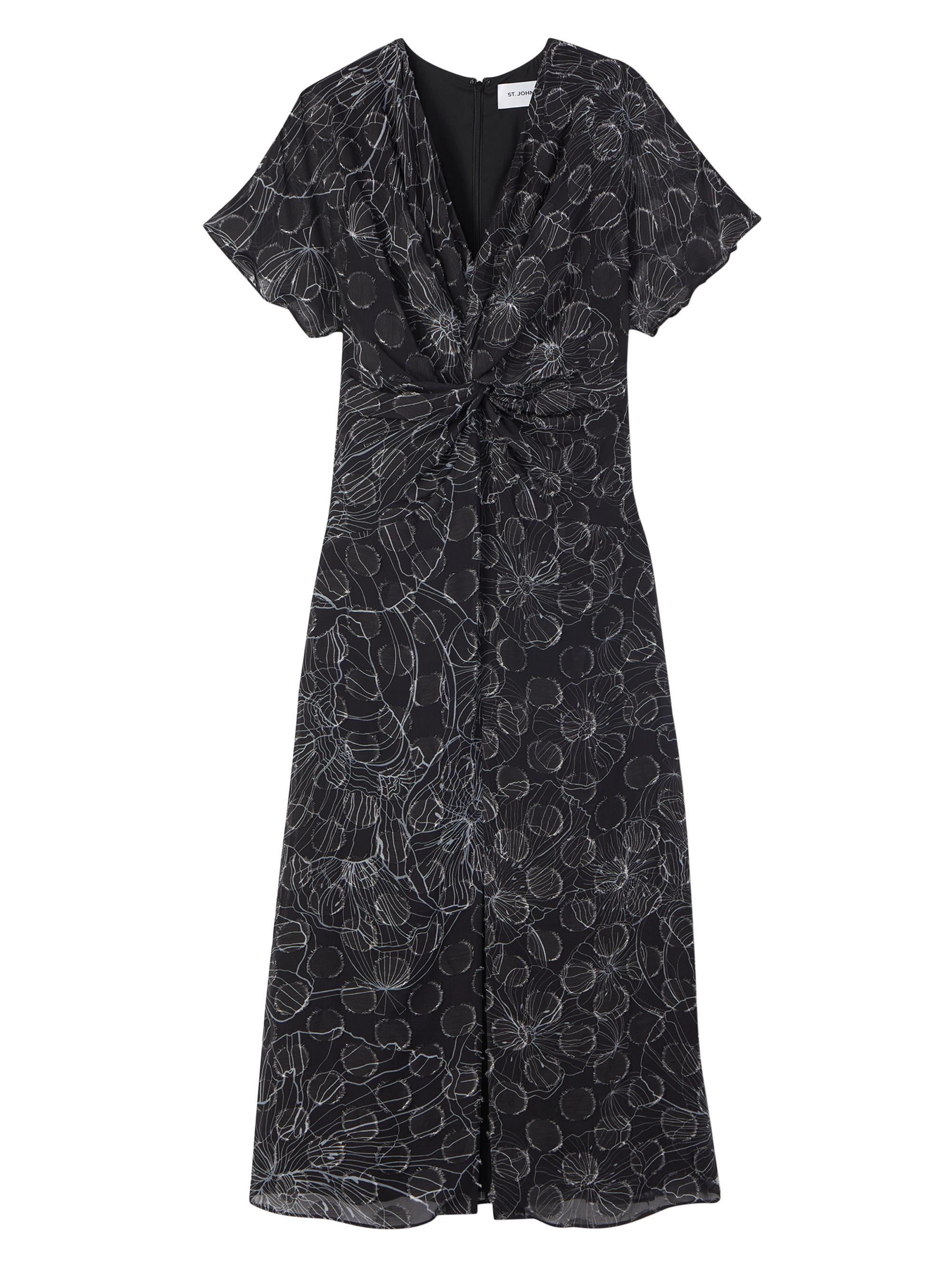 St. John Leopard Sequin Knit A-Line Dress | Saks Fifth Avenue