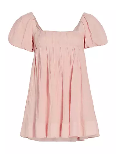 Marina Cotton Puff-Sleeve Minidress