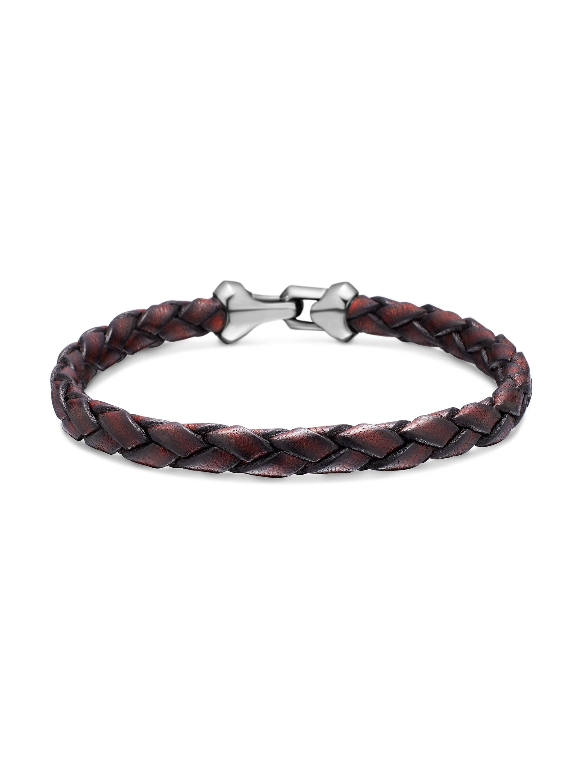 David Yurman Men's Armory Leather Bracelet - Brown