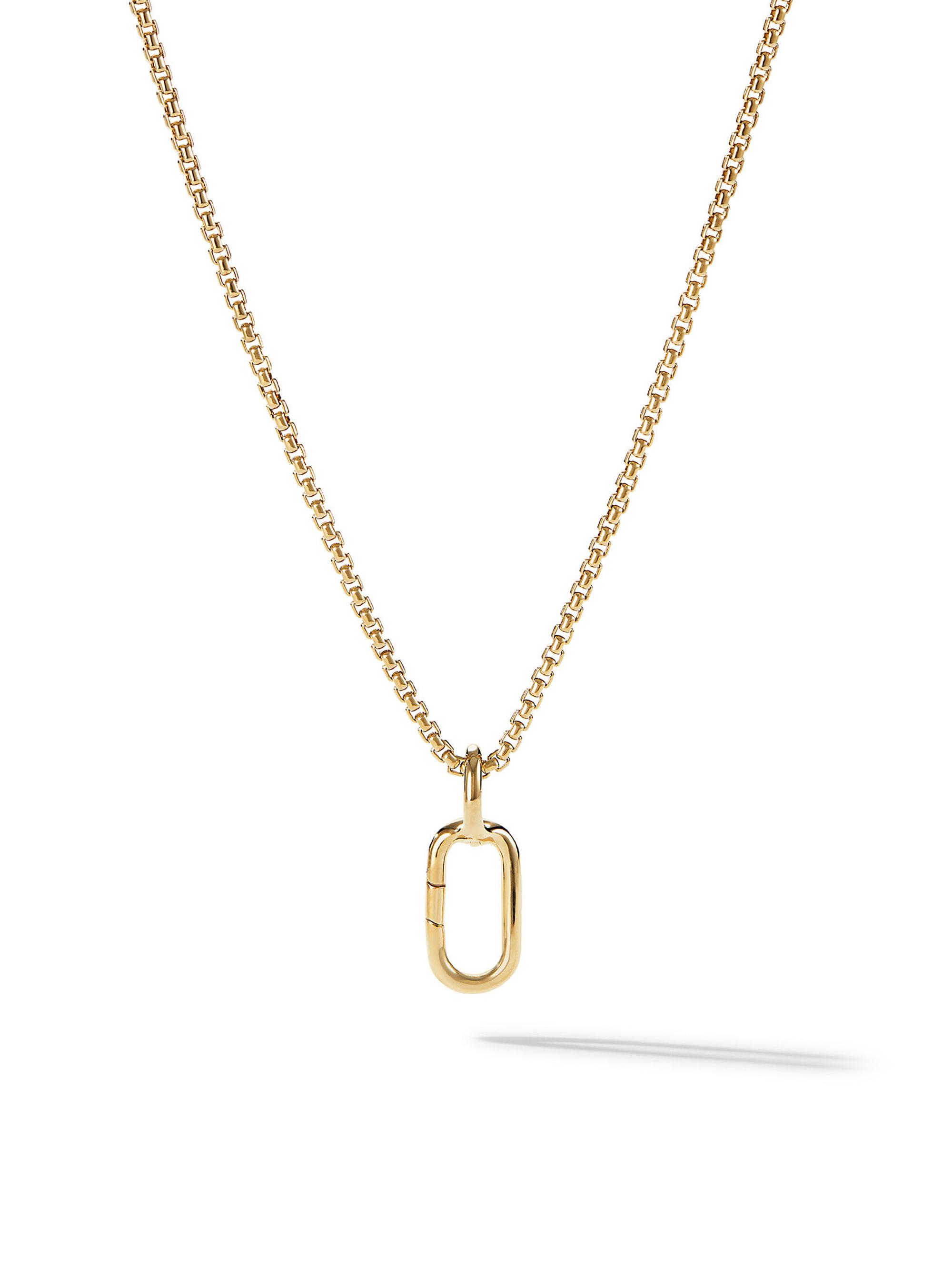 David Yurman Women's Lexington Amulet Holder in 18K Yellow Gold - Yellow Gold