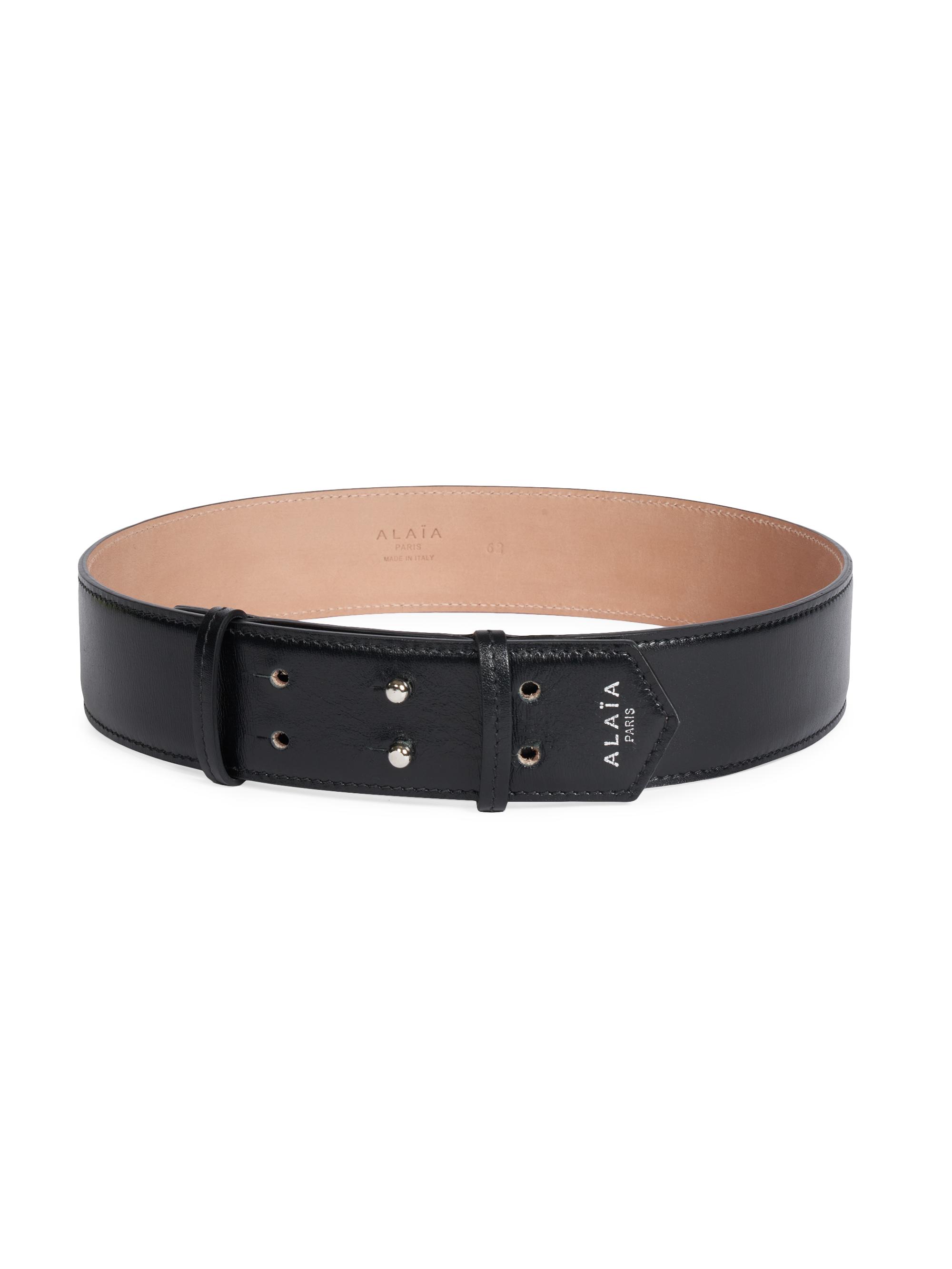 Alaïa Women's Studded Leather Waist Belt - Black