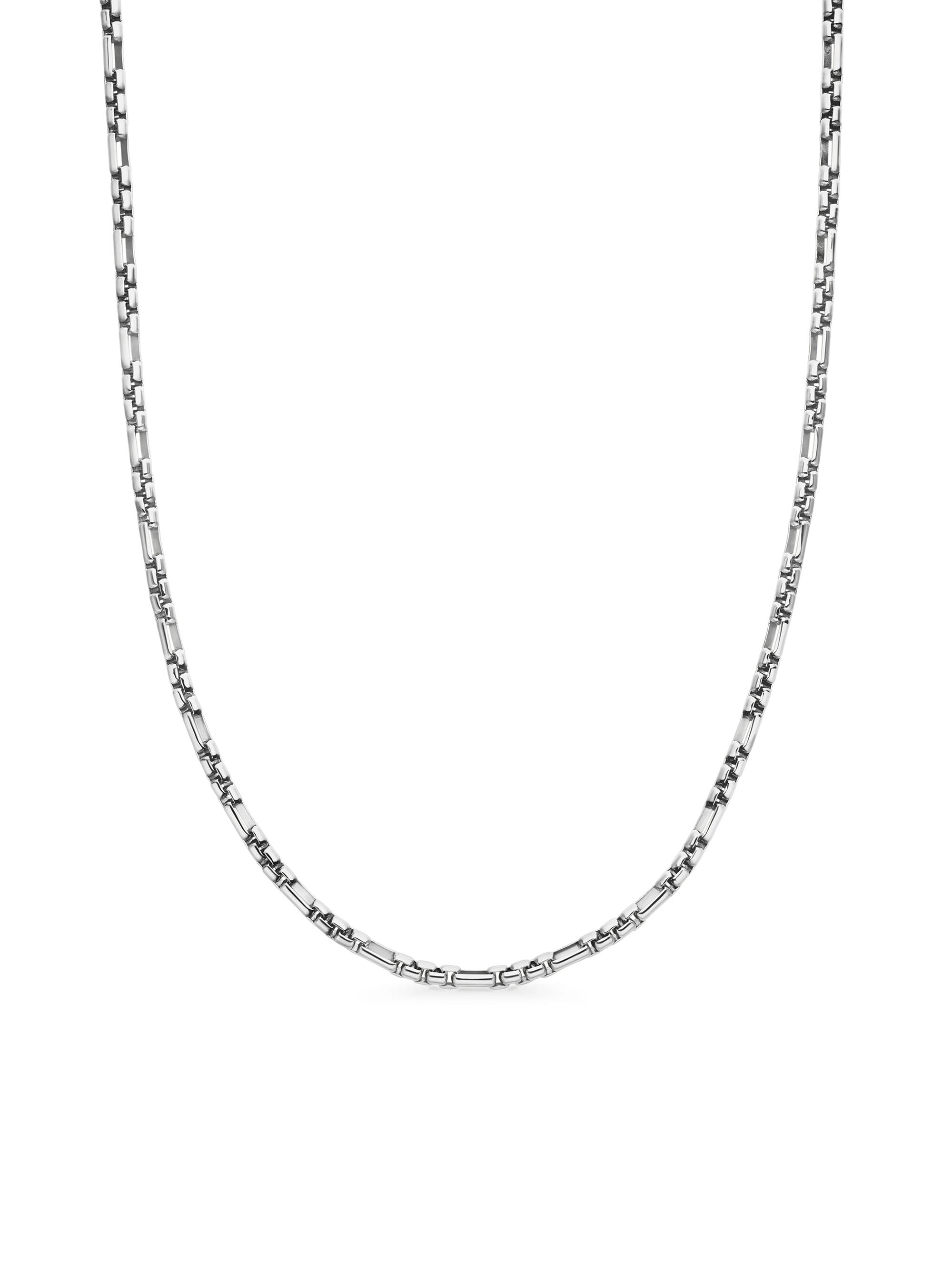 David Yurman Box Chain Necklace in Sterling Silver, 3.6mm | Saks