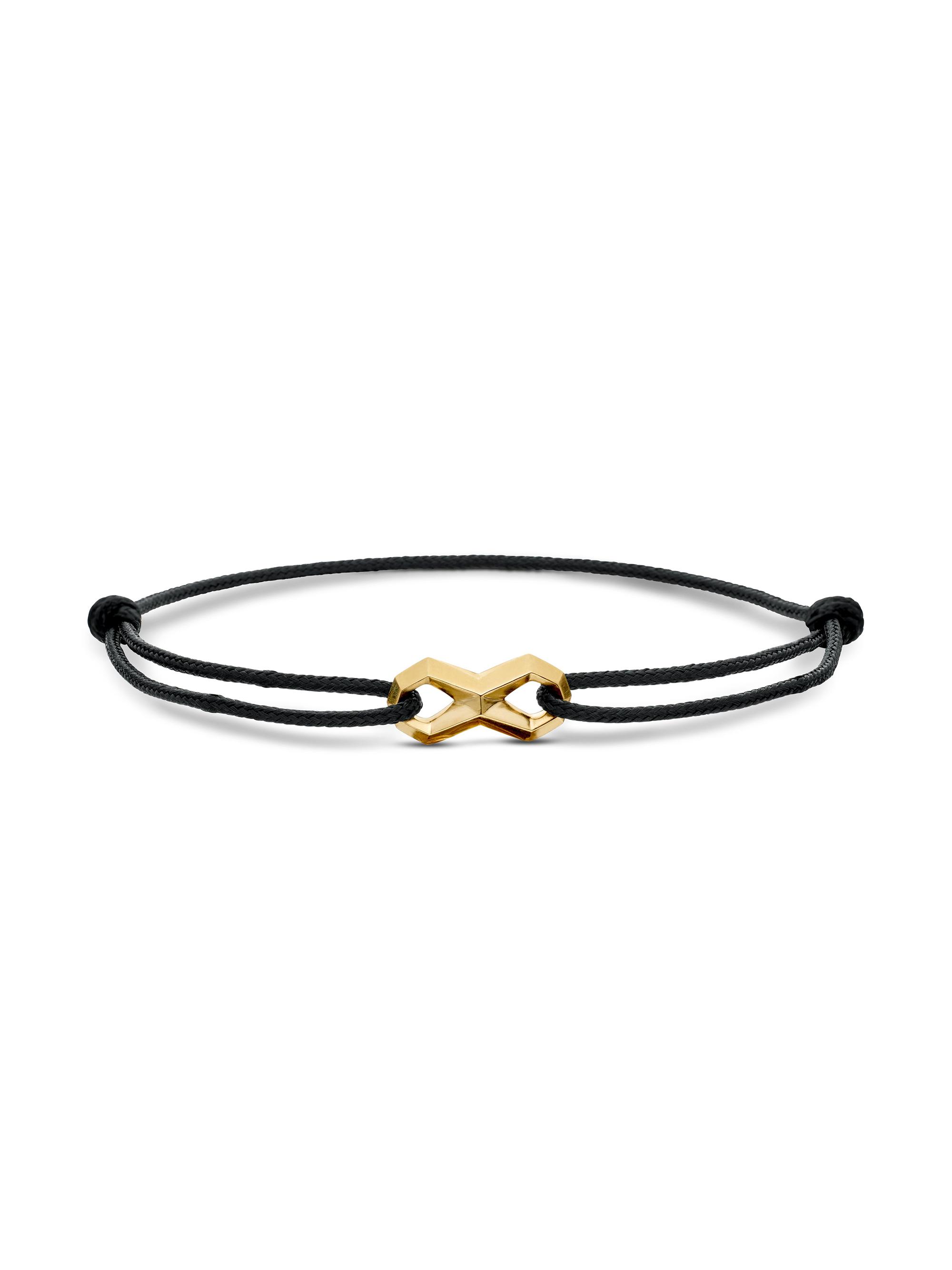 David Yurman Men's Infinity Link Cord Bracelet in Black Nylon - Black