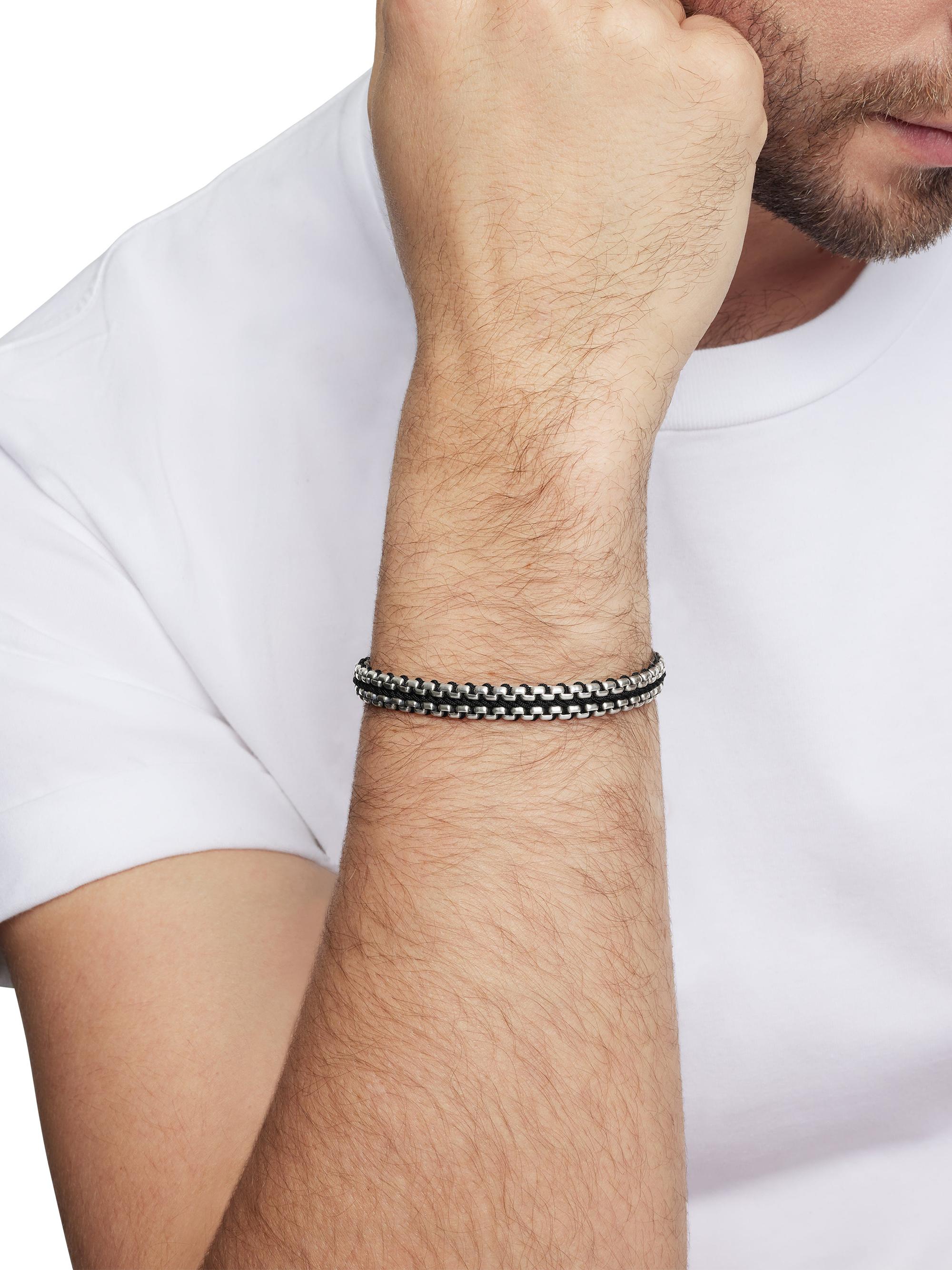 David Yurman Woven Box Chain Bracelet in Sterling Silver | Saks