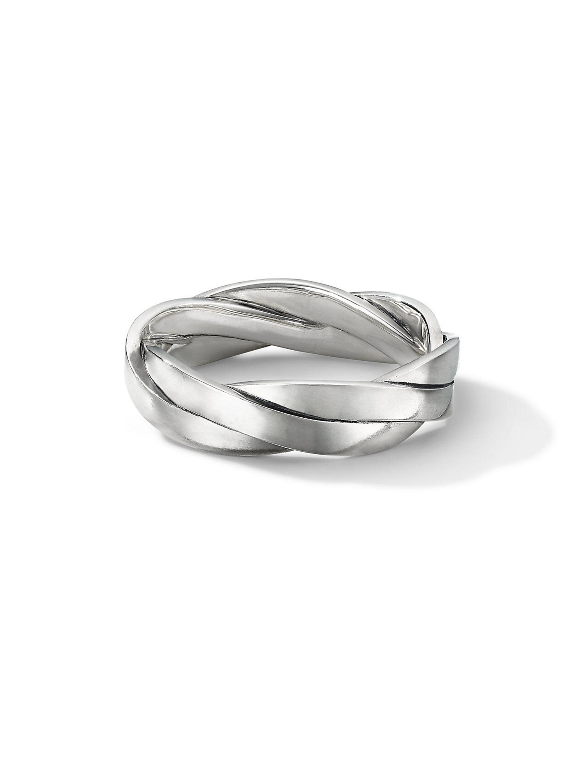 David Yurman Men's DY Helios Band Ring in Sterling Silver, 6mm - Sterling Silver