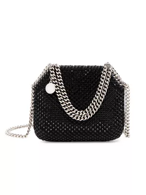 Shop Stella McCartney Mini Falabella Crystal Mesh Shoulder Bag | Saks Fifth  Avenue