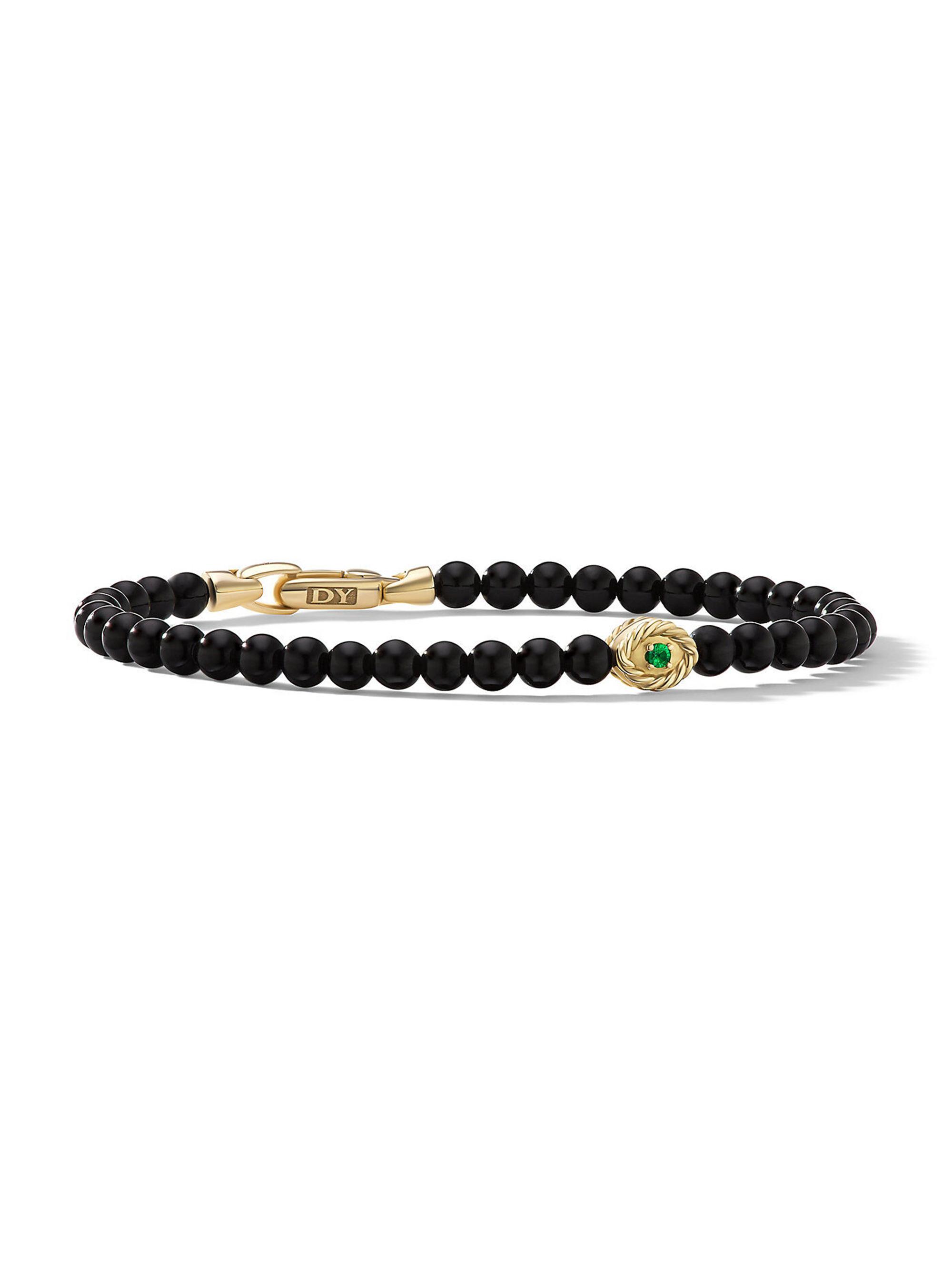 David Yurman Women's Bijoux Spiritual Beads Evil Eye Bracelet - Black Onyx