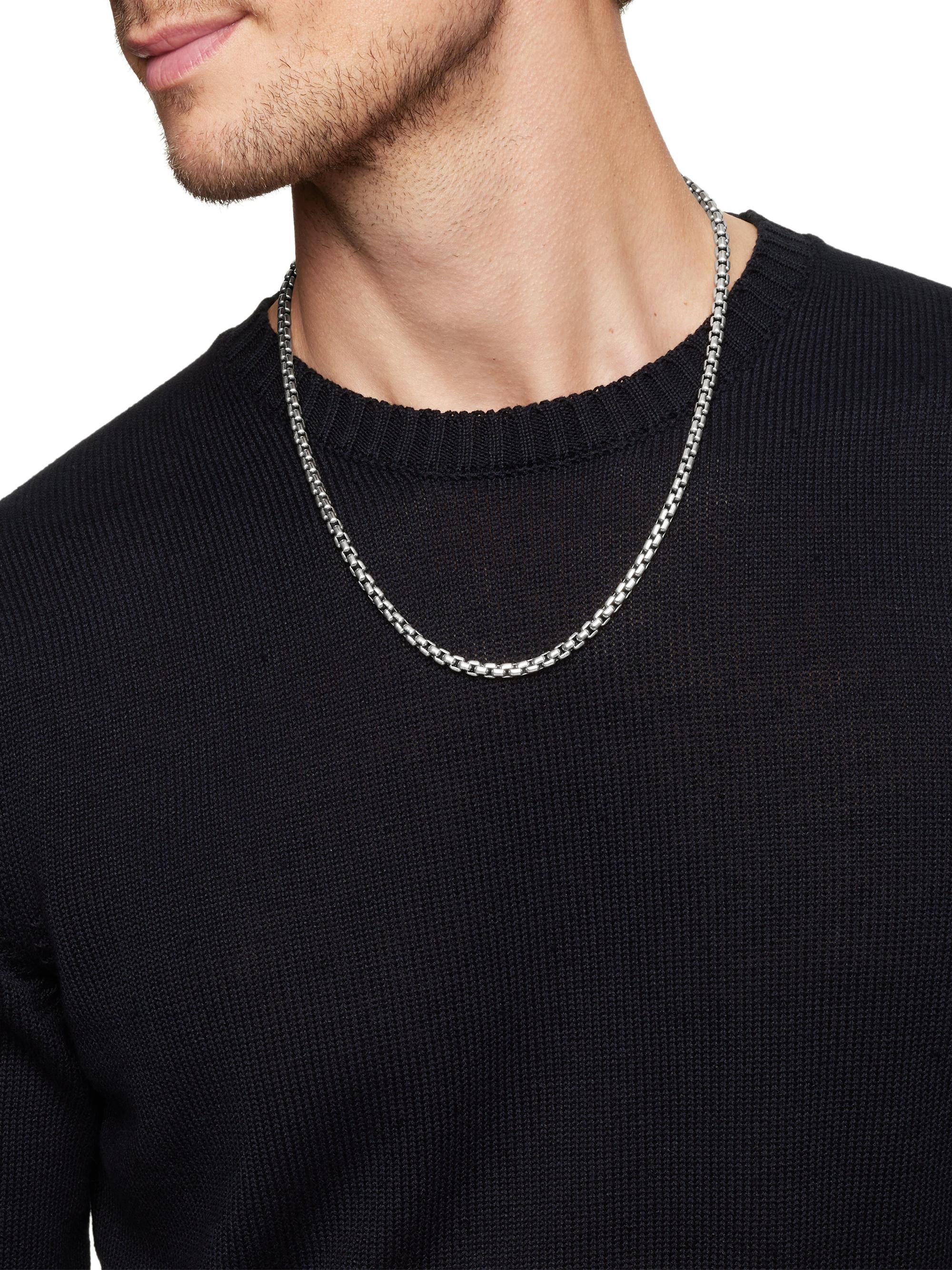 David Yurman Box Chain Necklace In Sterling Silver, 4.8mm | Saks
