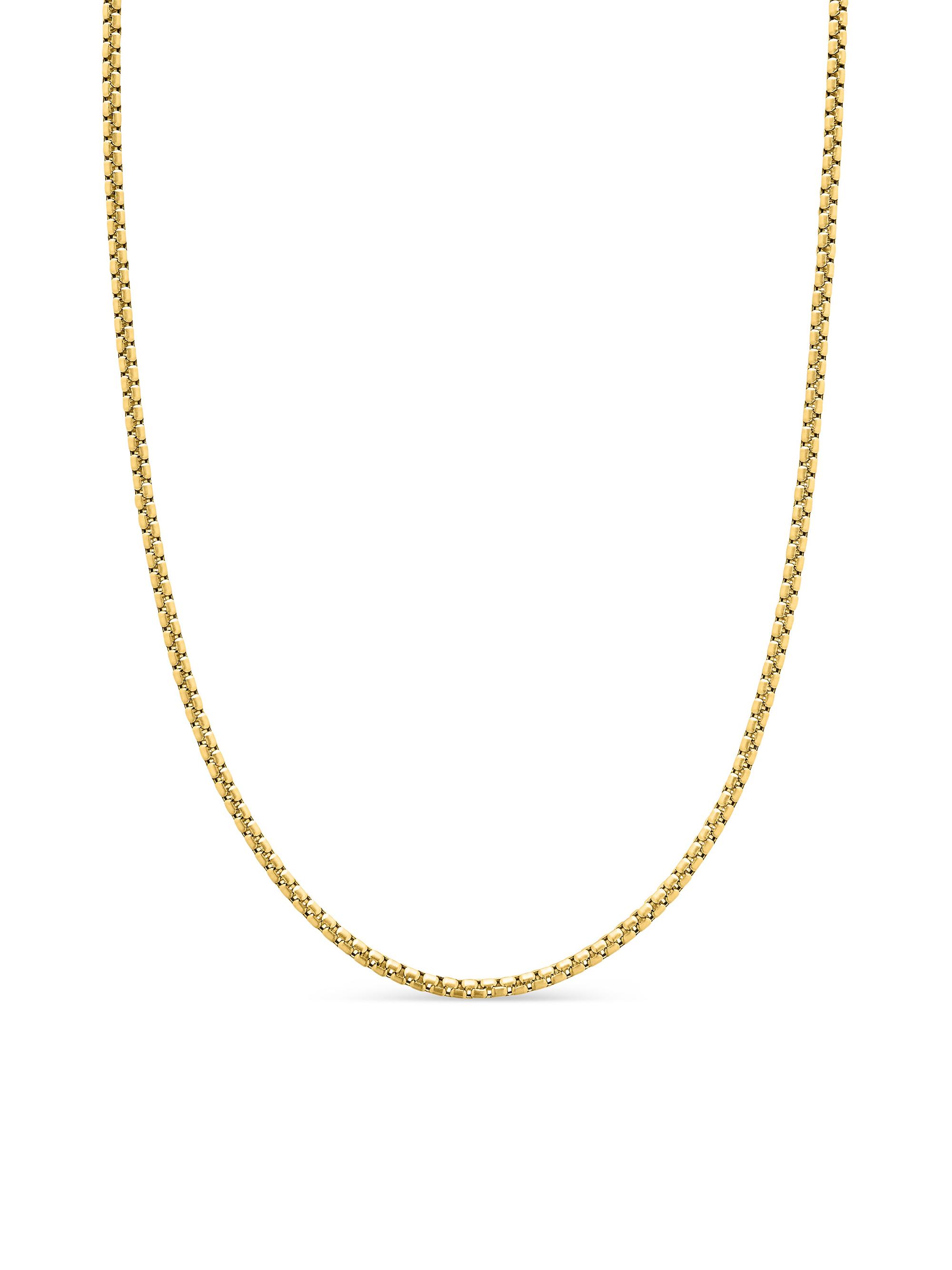 David Yurman Box Chain Necklace in 18K Yellow Gold | Saks Fifth Avenue