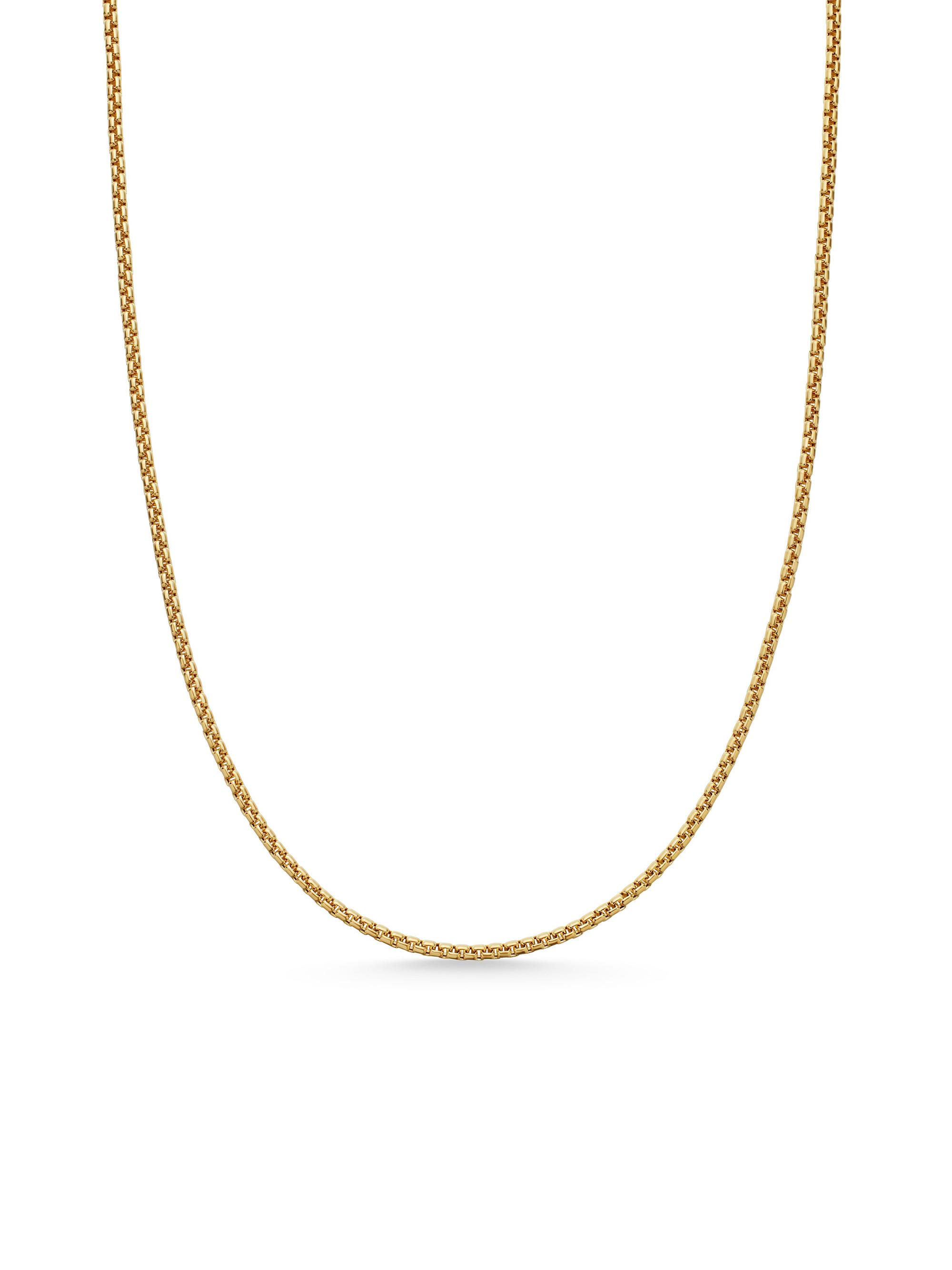 David Yurman Men's Box Chain Necklace in 18K Yellow Gold - Gold - Women's Jewelry And Watches