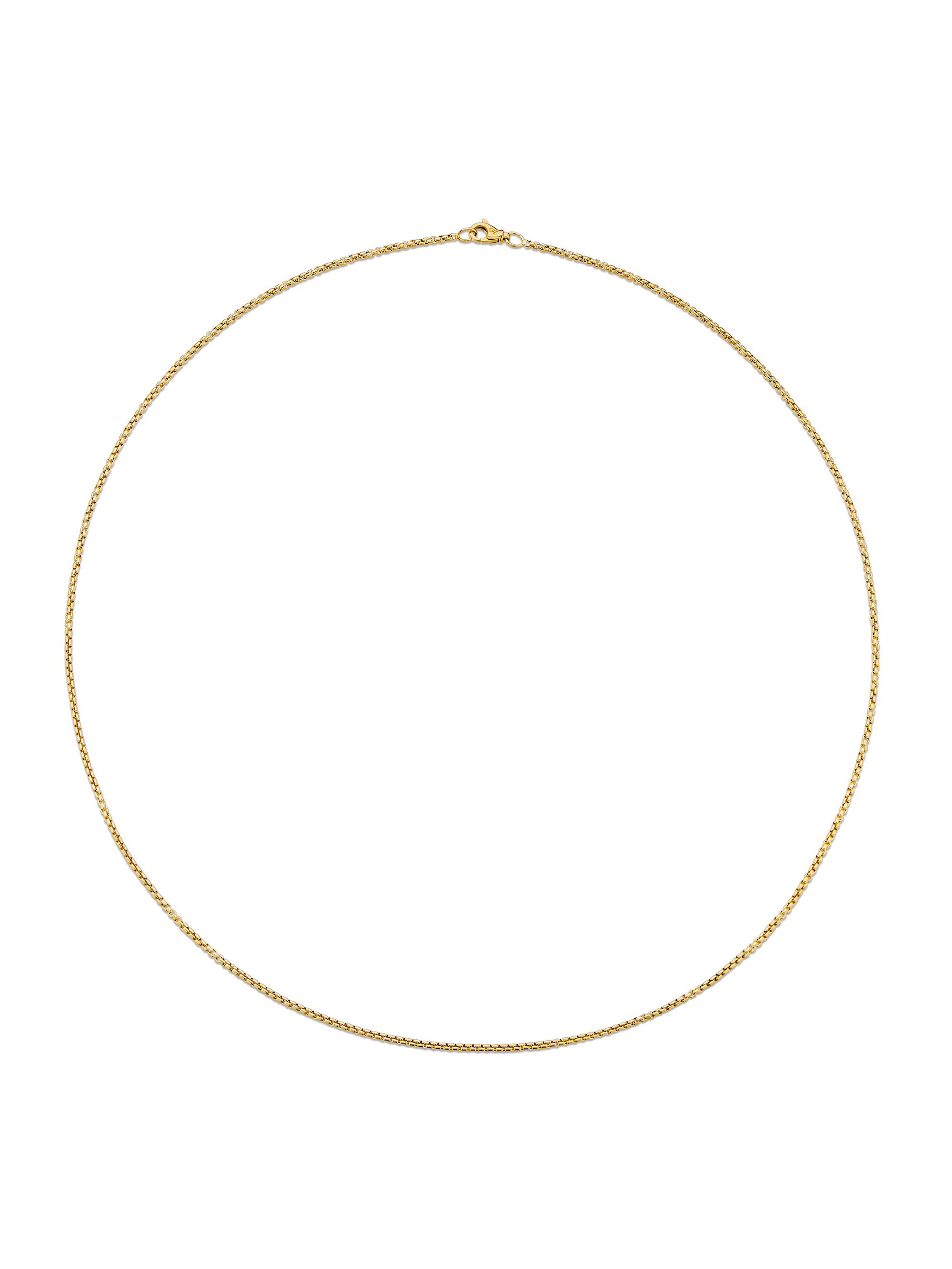David Yurman Men's Box Chain Necklace in 18K Yellow Gold - Gold - detail view in Gold