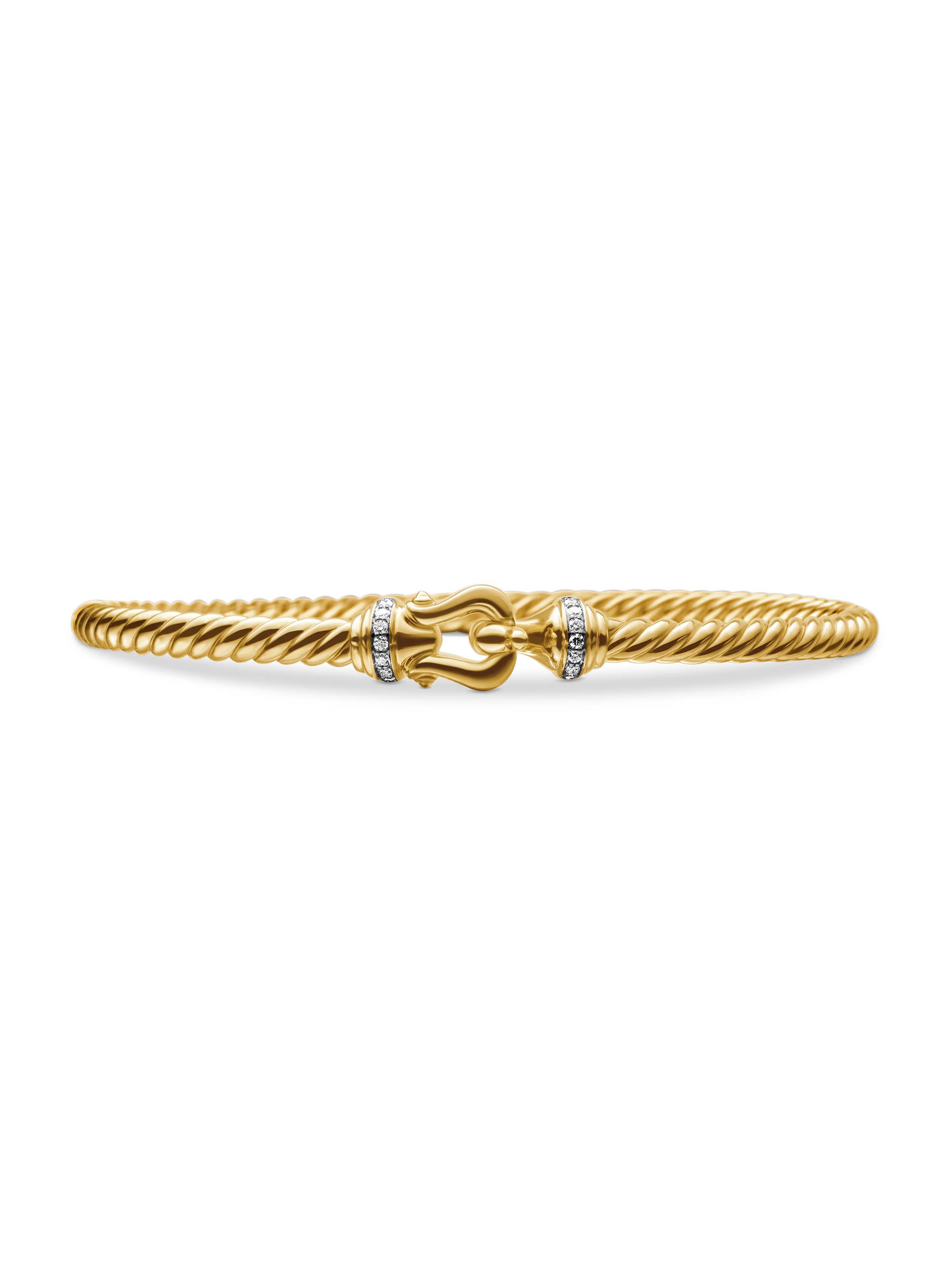 David Yurman Women's Buckle Bracelet in 18K Yellow Gold - Yellow Gold