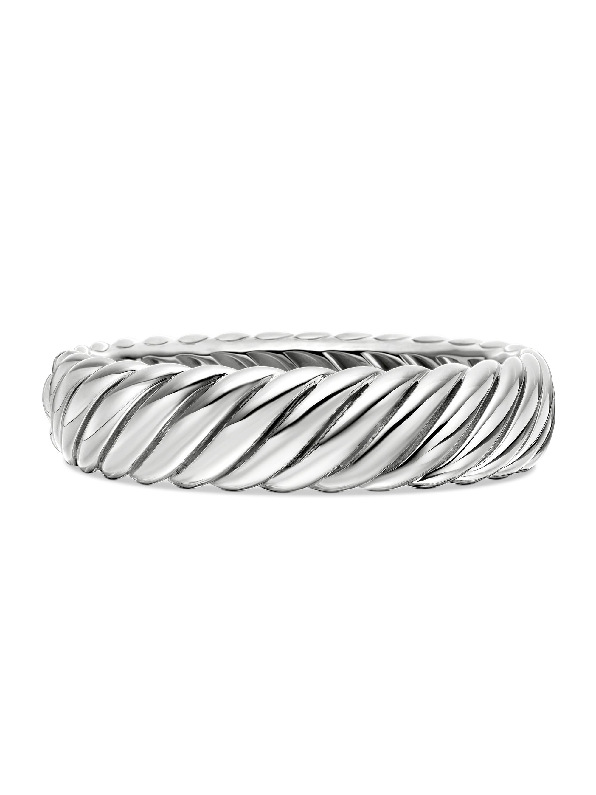 David Yurman Women's Sculpted Cable Bracelet in Sterling Silver, 17mm - Silver