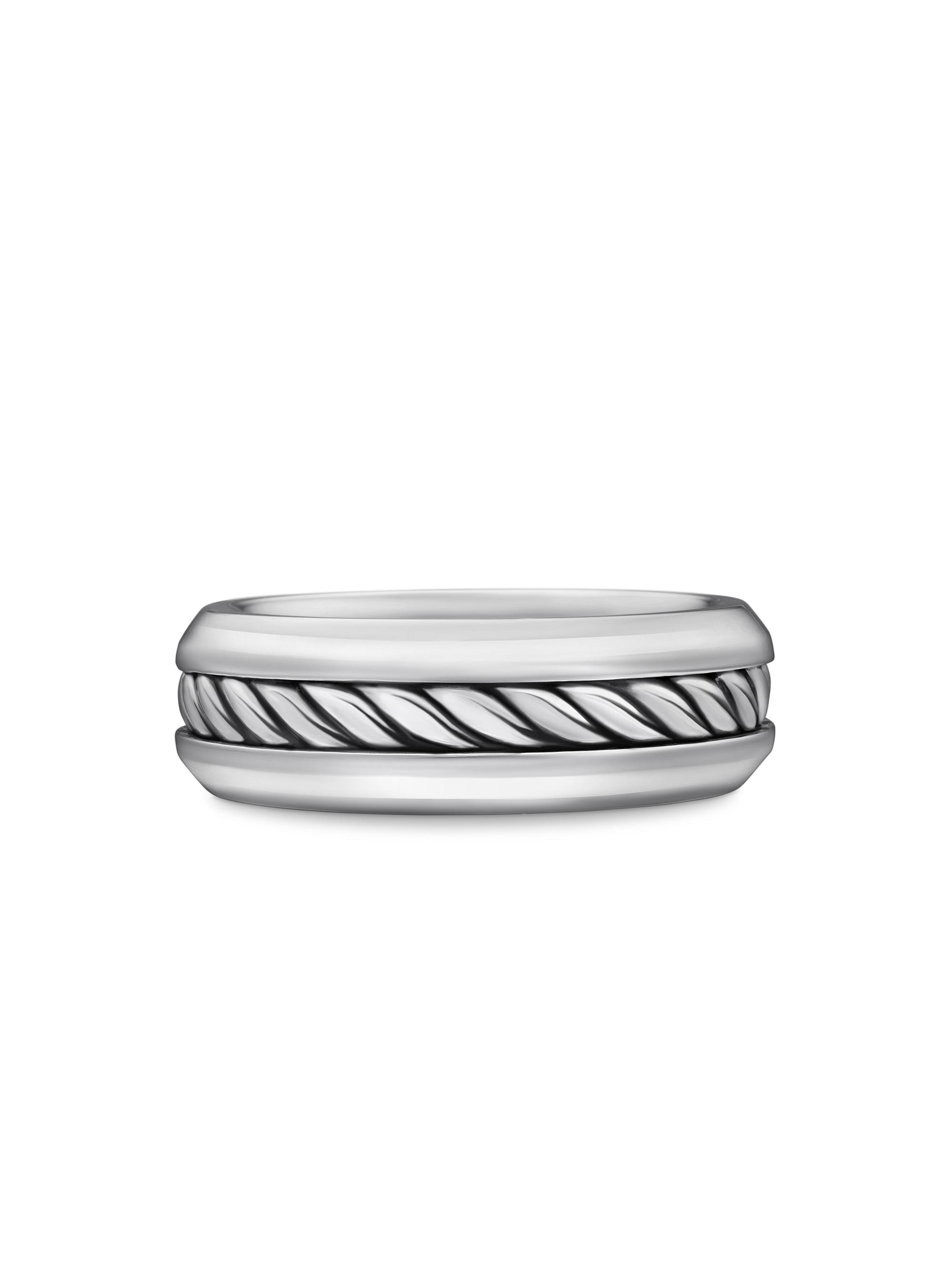 David Yurman Cable Inset Band Ring | Saks Fifth Avenue
