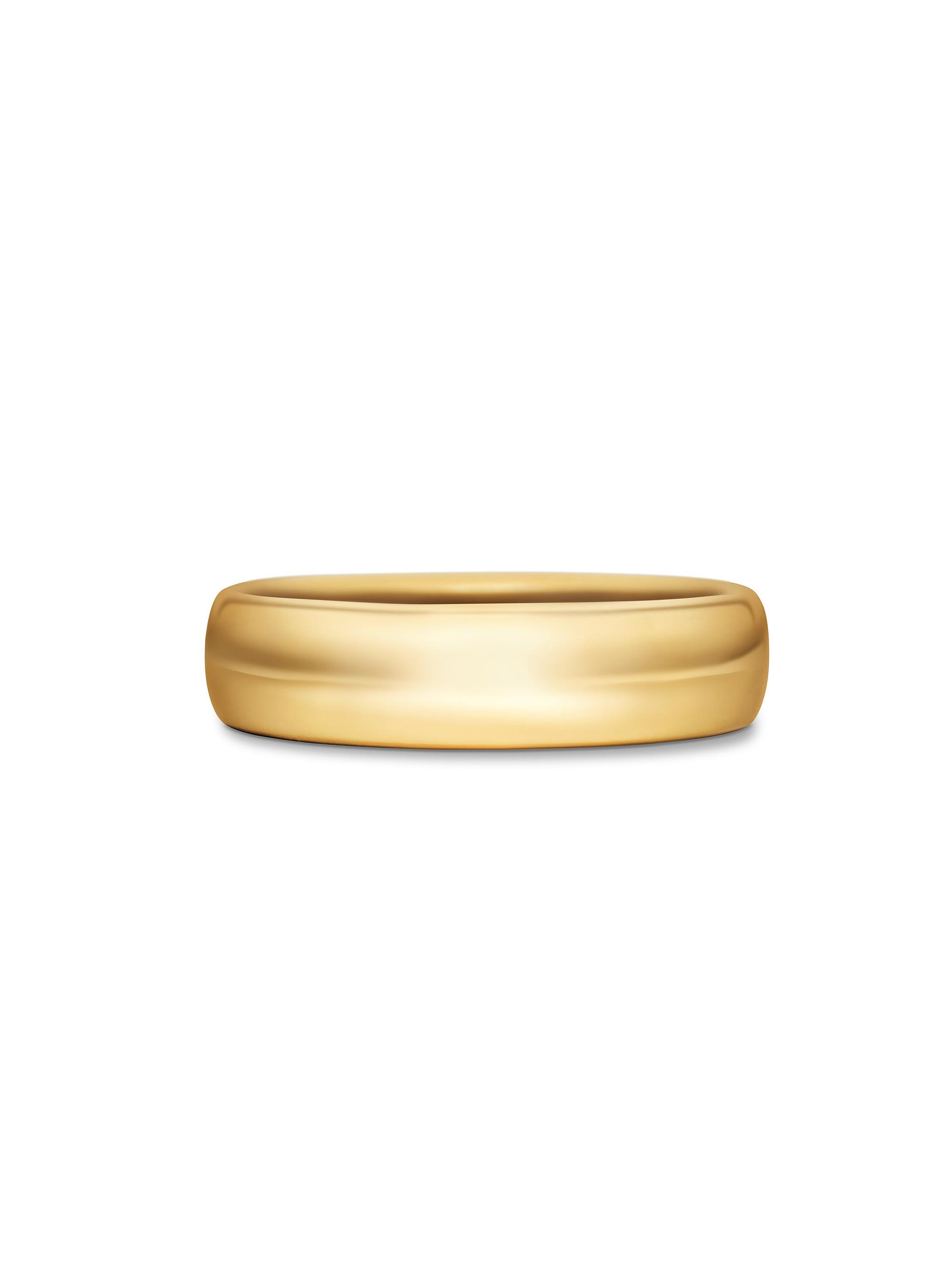 David Yurman Men's DY Classic Band Ring in 18K Yellow Gold, 6mm - Gold