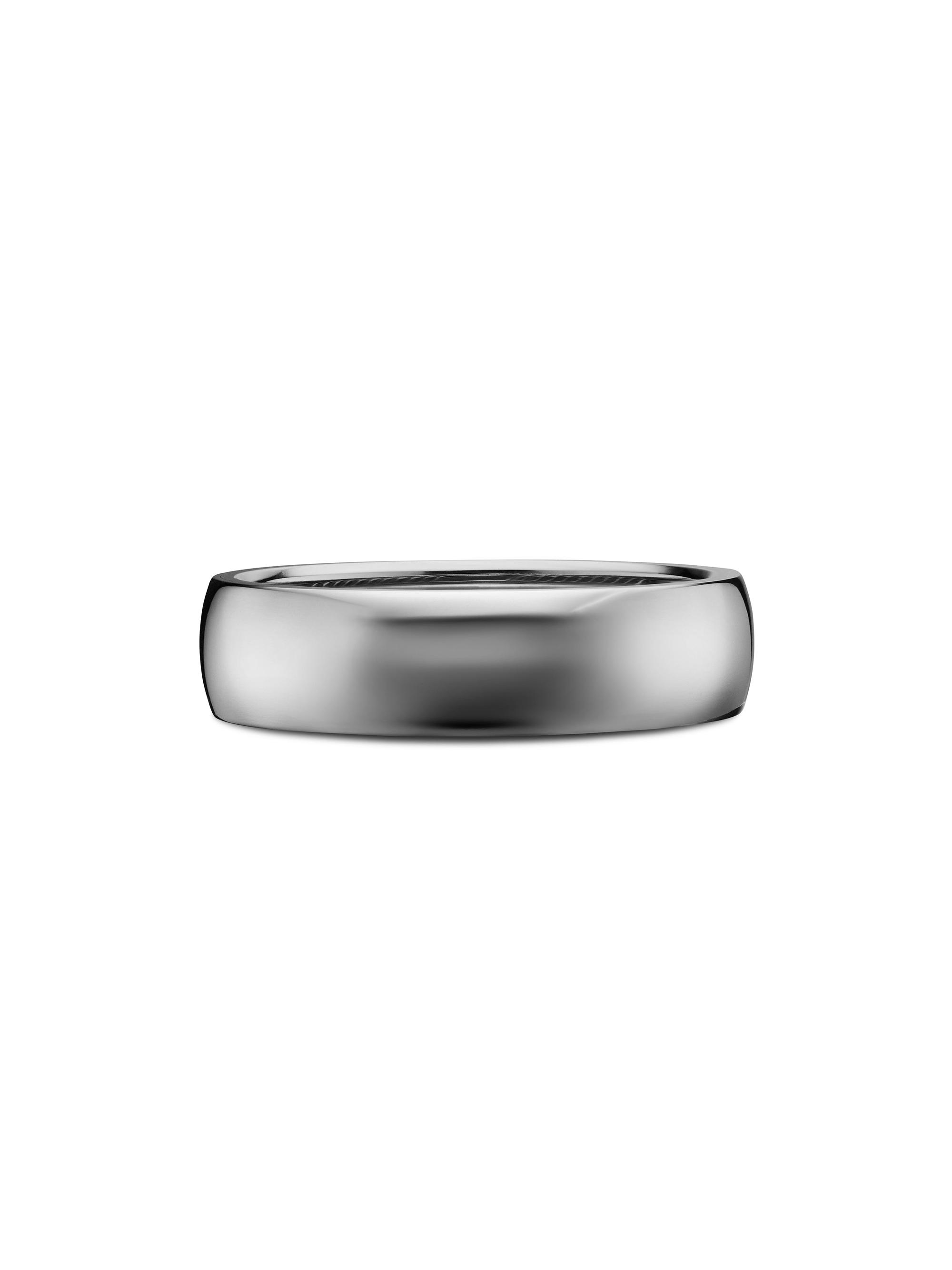David Yurman Men's DY Classic Band Ring in Grey Titanium - Grey