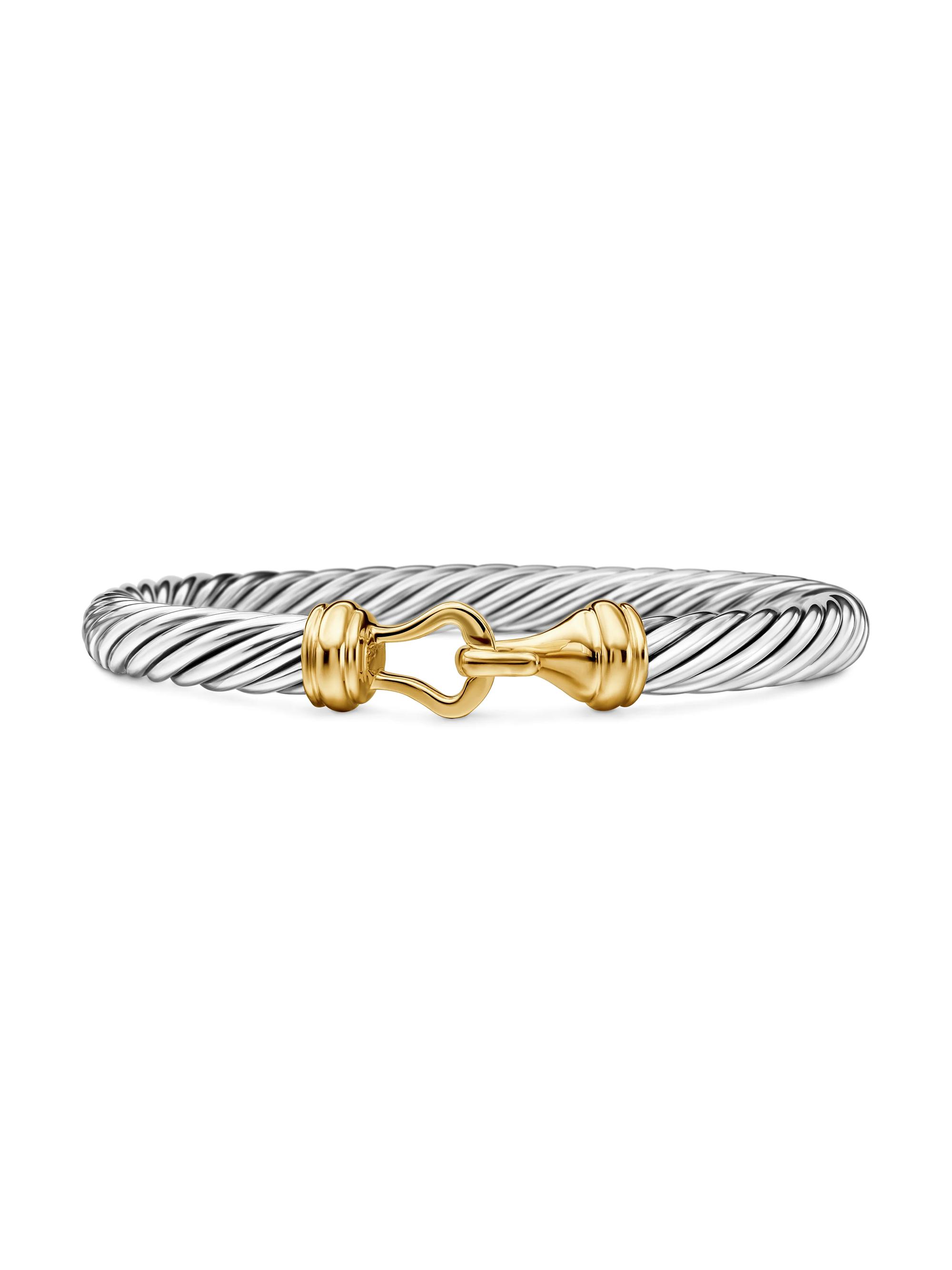 David Yurman Women's Buckle Classic Cable Bracelet in Sterling Silver