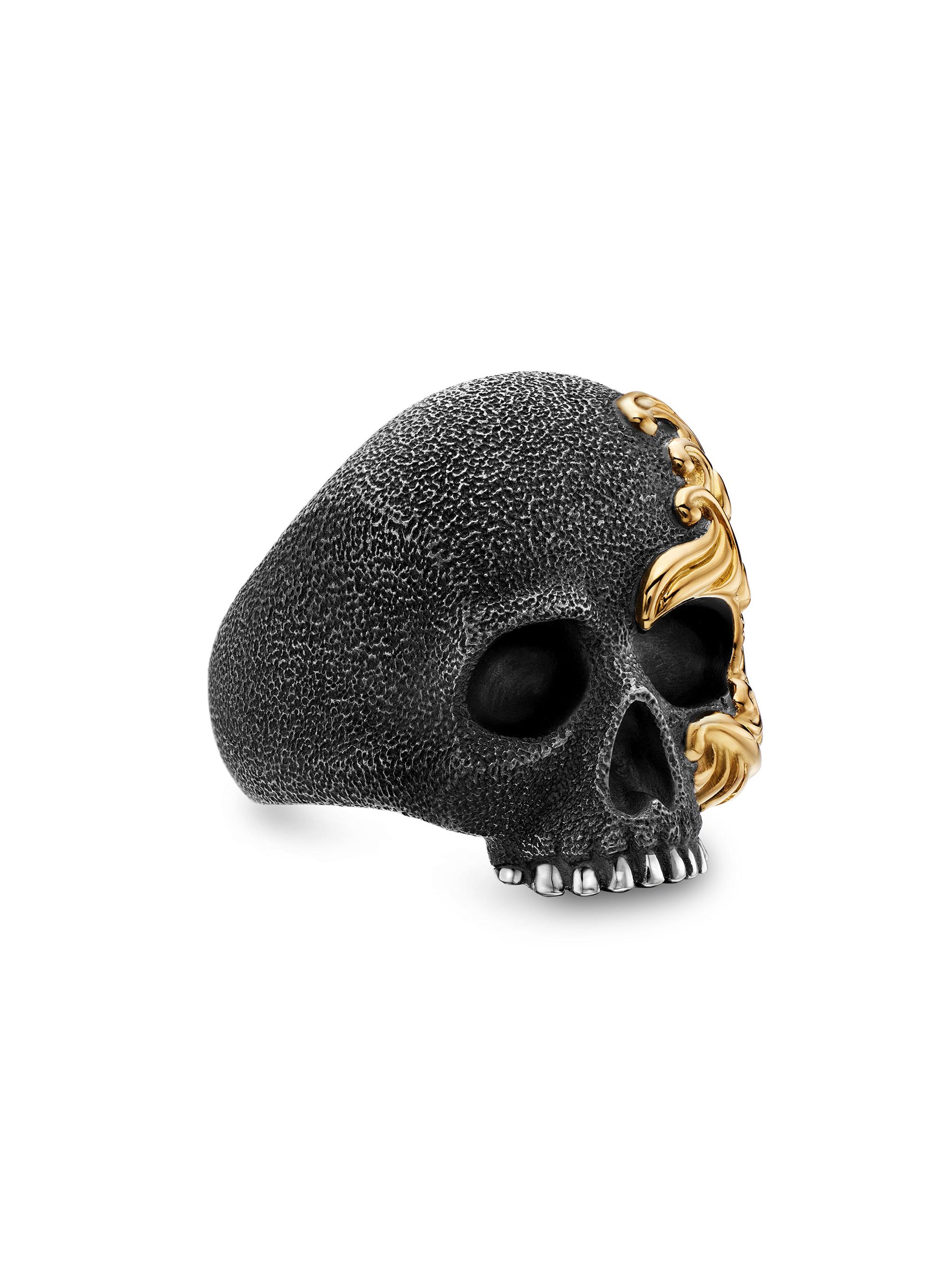 David Yurman Men's Waves Skull Ring in Sterling Silver
