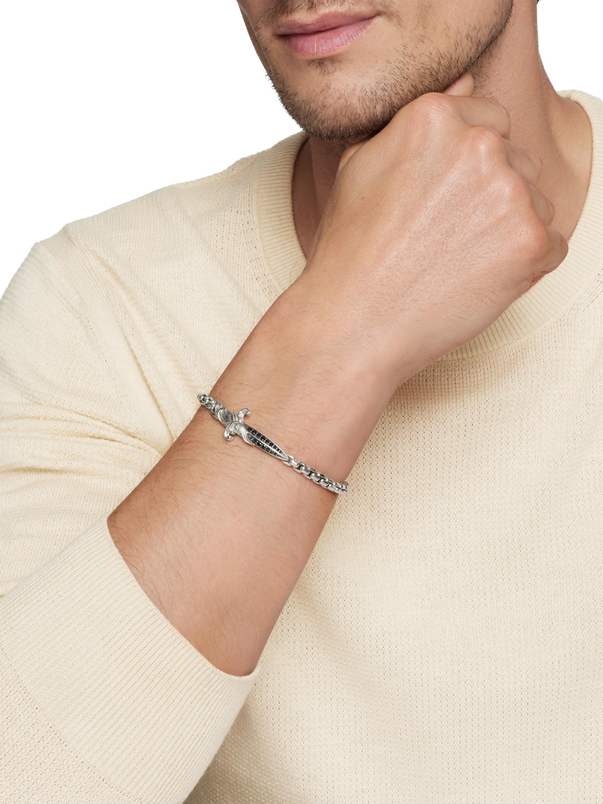 David Yurman Waves Dagger Bracelet in Sterling Silver | Saks Fifth