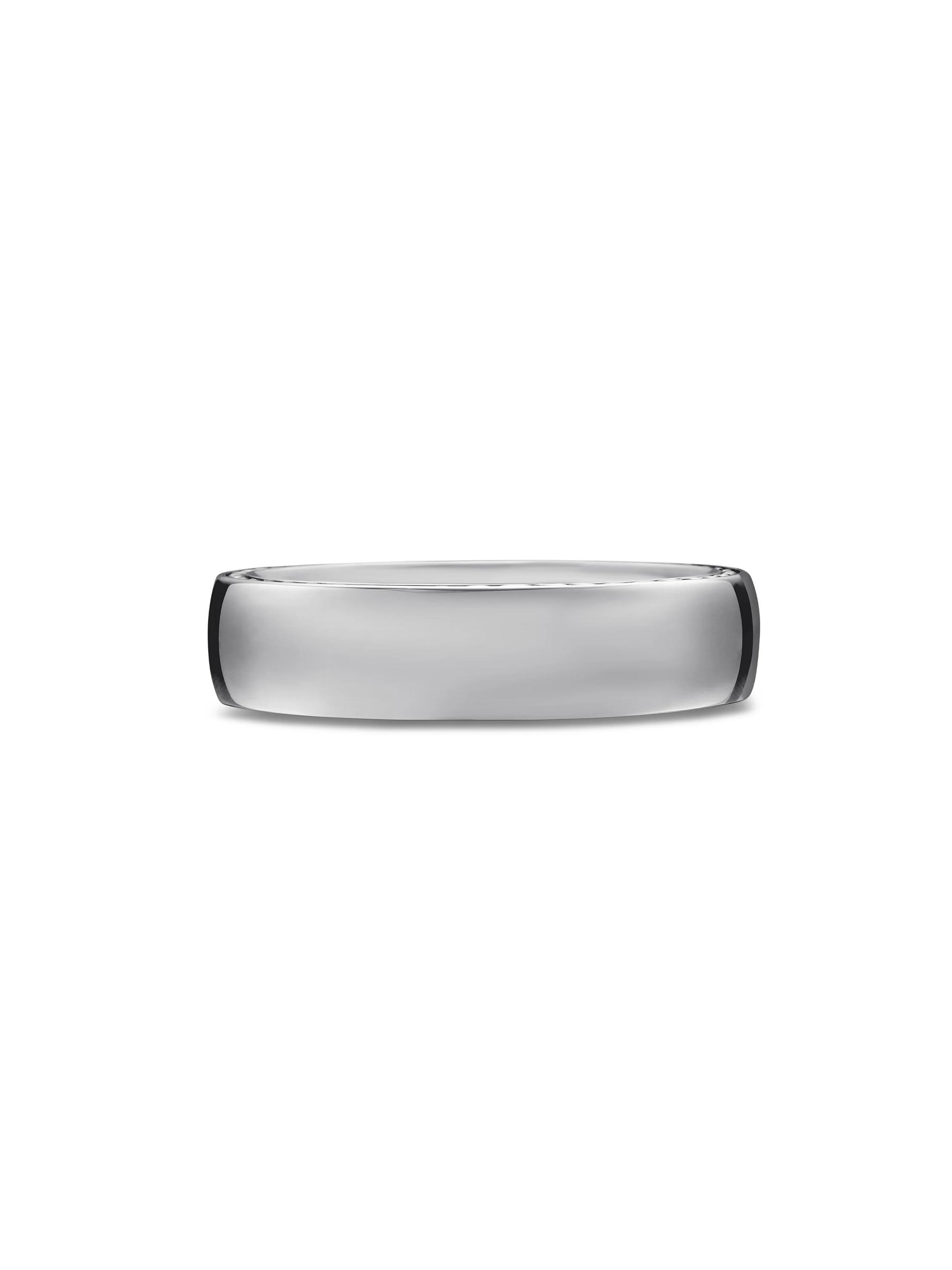 David Yurman Men's Streamline Band Ring in Sterling Silver, 6mm - Gunmetal